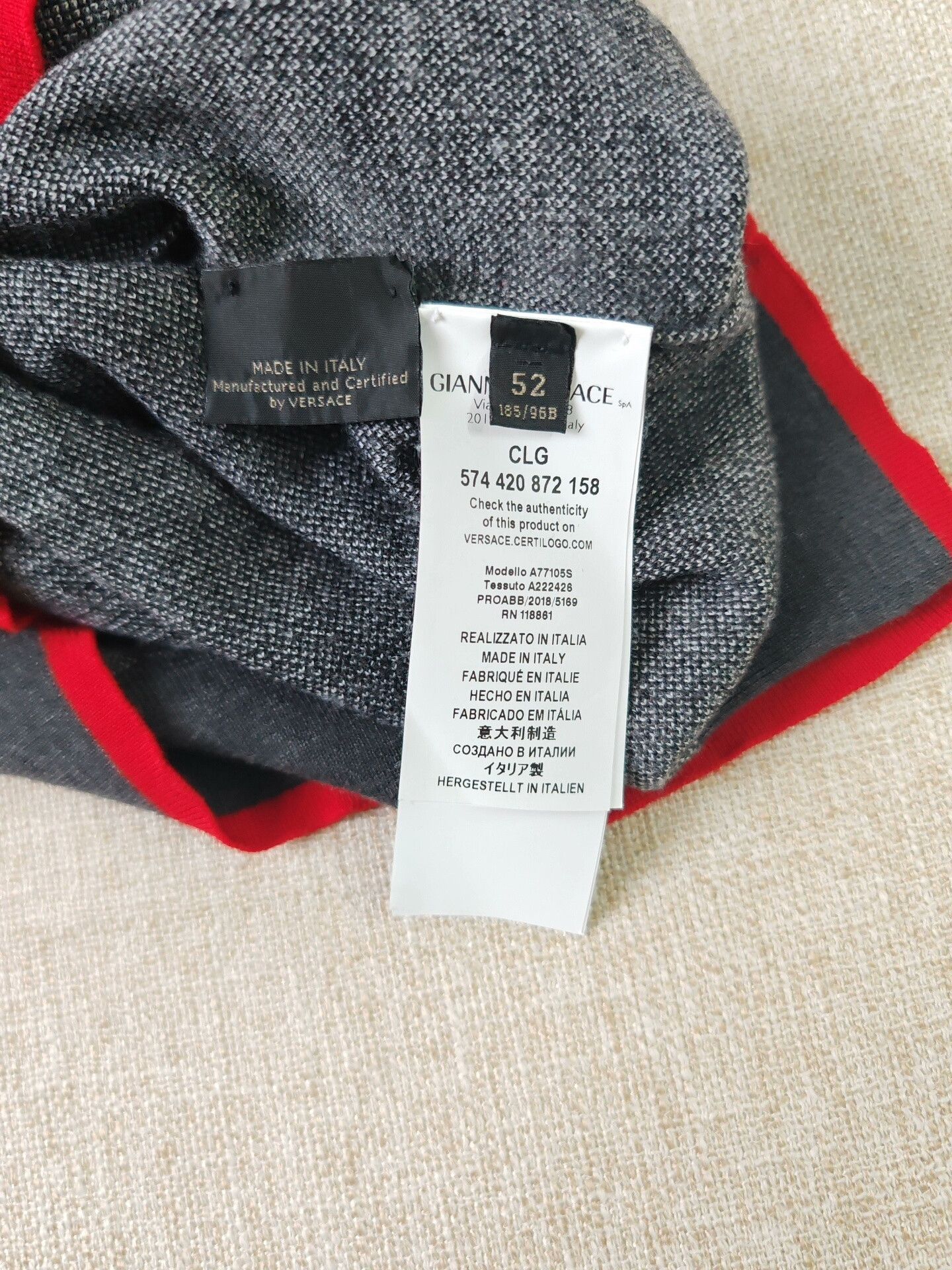 Versace Versace Men's Wool Knit Sweater Size US L / EU 52-54 / 3 - 4 Thumbnail