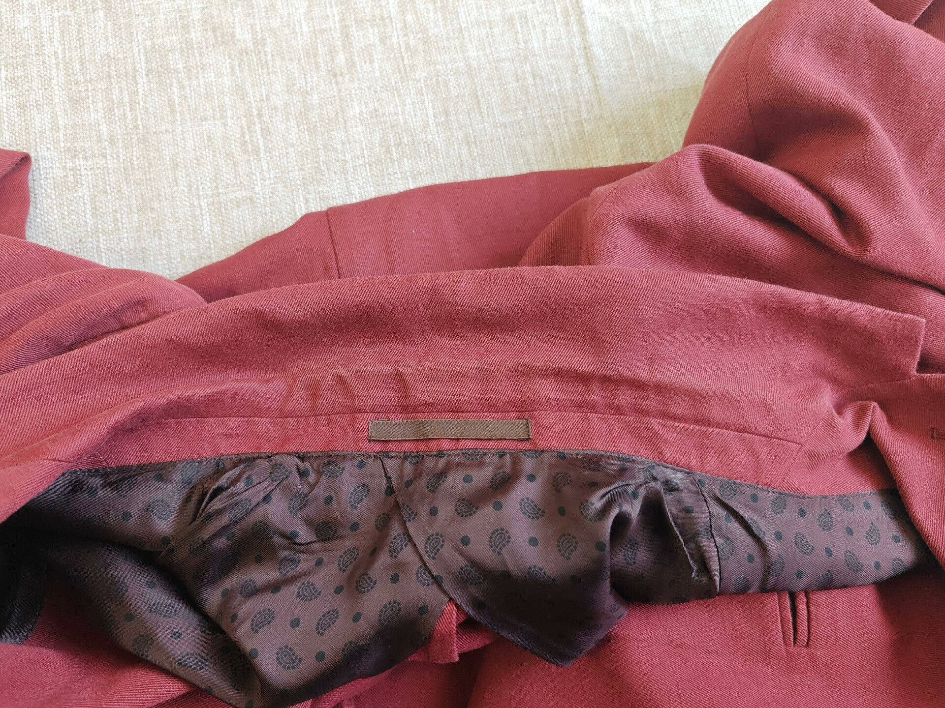 Gucci Gucci Men's Burgundy Suit Jacket Size US S / EU 44-46 / 1 - 8 Thumbnail