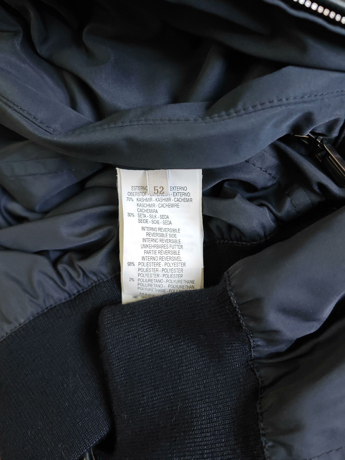 Ermenegildo Zegna Ermenegildo Zegna Men's Reversible Cashmere Jacket Size US L / EU 52-54 / 3 - 6 Thumbnail