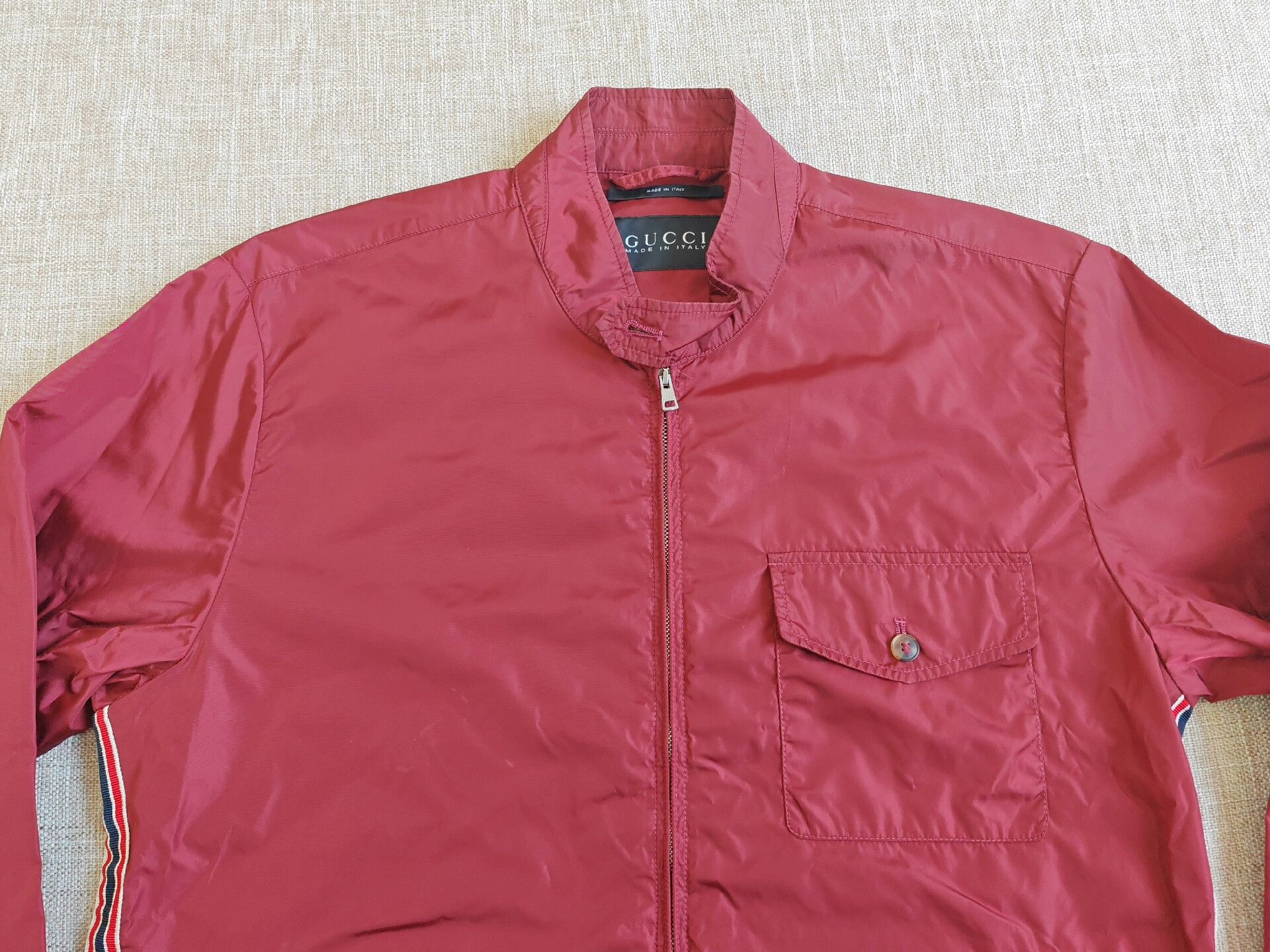 Gucci Gucci Men's Red Zip Jacket Size US S / EU 44-46 / 1 - 2 Thumbnail