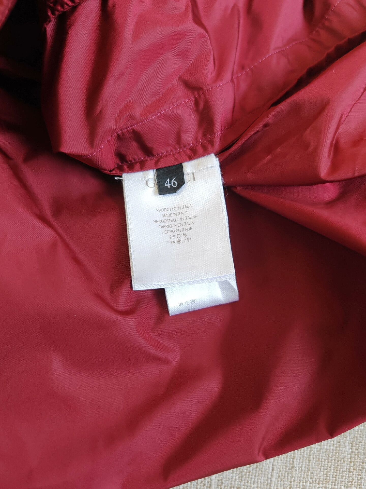 Gucci Gucci Men's Red Zip Jacket Size US S / EU 44-46 / 1 - 4 Thumbnail