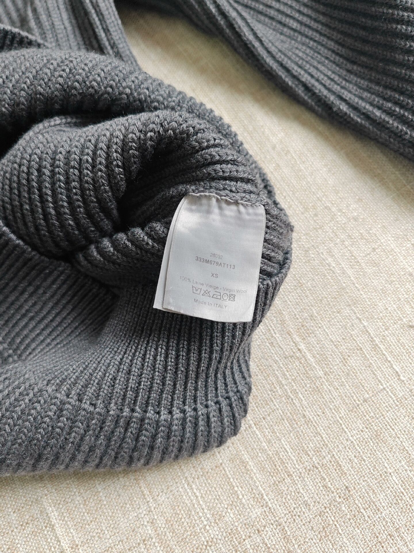 Dior Dior Men's Wool Knit Sweater Size US XS / EU 42 / 0 - 4 Thumbnail