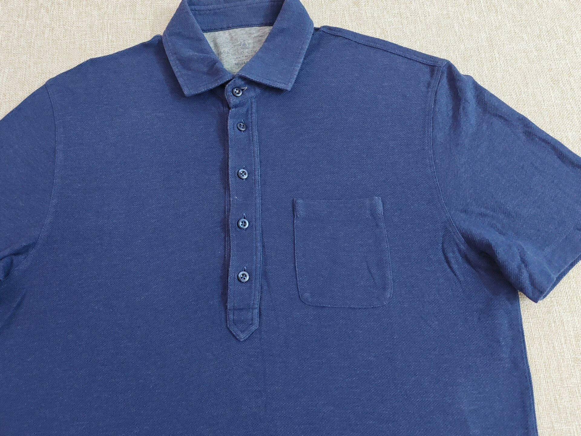 Brunello Cucinelli Brunello Cucinelli Men's Short-Sleeve Polo Size US S / EU 44-46 / 1 - 6 Thumbnail