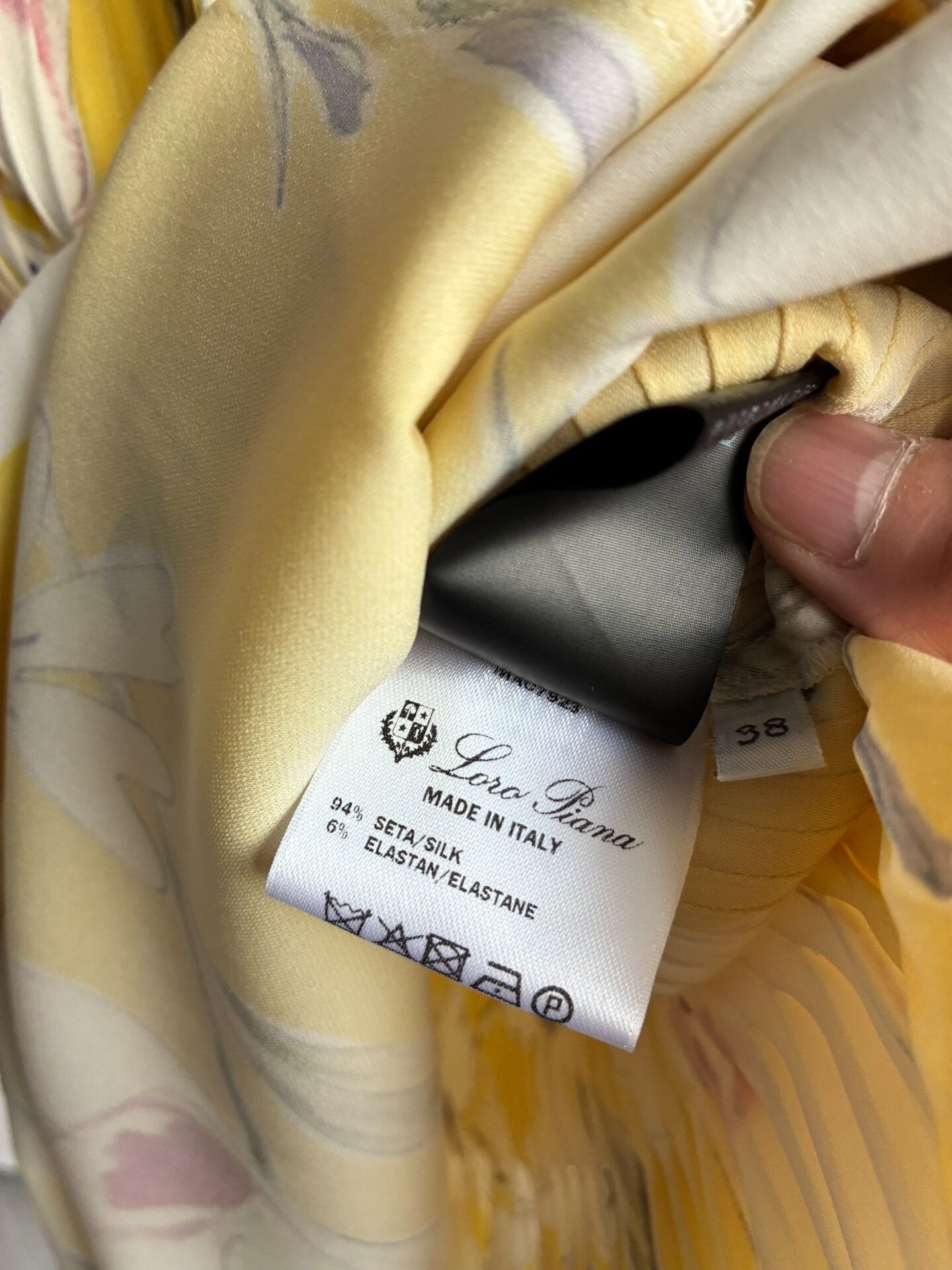 Loro Piana Loro Piana Yellow Floral Dress Size S / US 4 / IT 40 - 5 Thumbnail