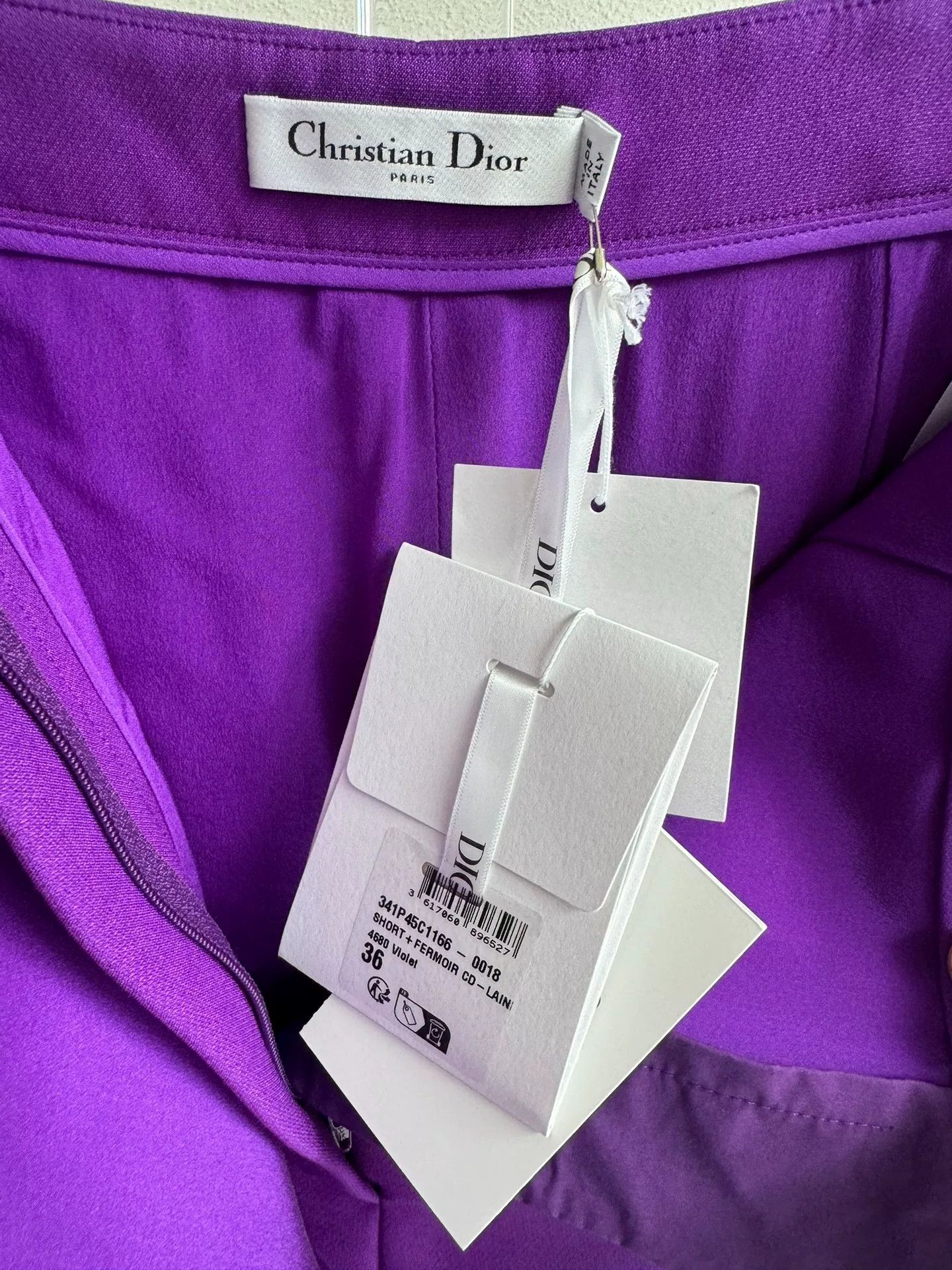 Dior Dior Purple Fake Two-Piece Skirted Shorts Size 36" / US 14 / IT 50 - 7 Thumbnail