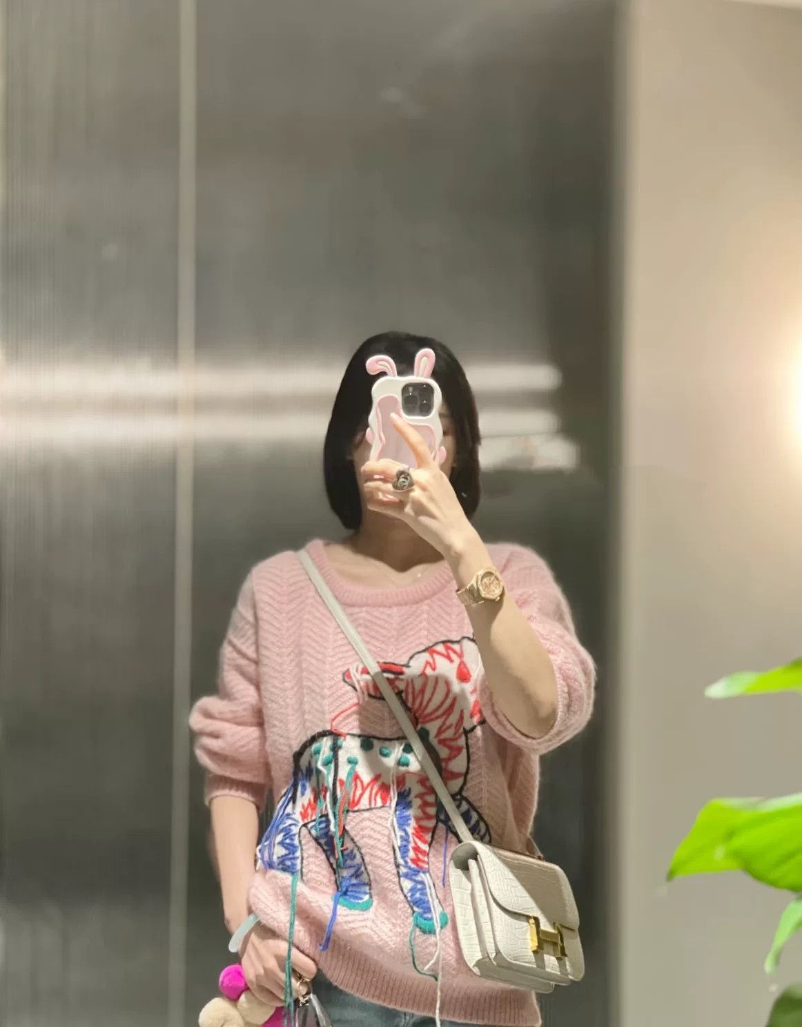 Gucci Gucci Pink Deer Embroidery Fringe Sweater XS Size XS / US 0-2 / IT 36-38 - 8 Thumbnail