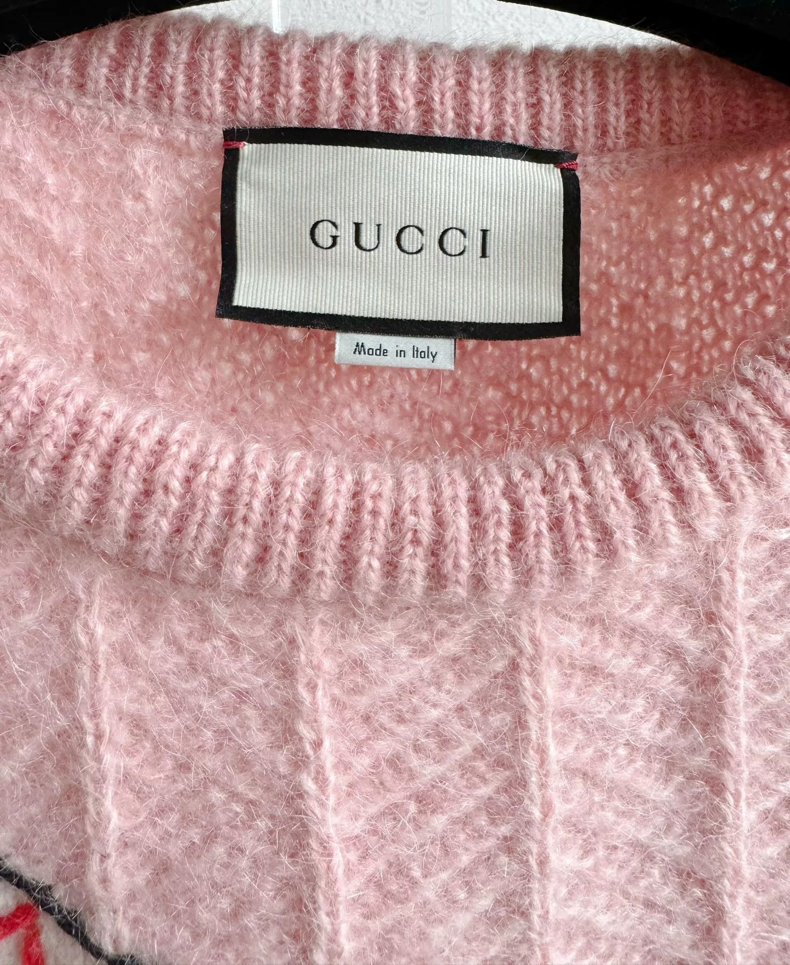 Gucci Gucci Pink Deer Embroidery Fringe Sweater XS Size XS / US 0-2 / IT 36-38 - 6 Thumbnail