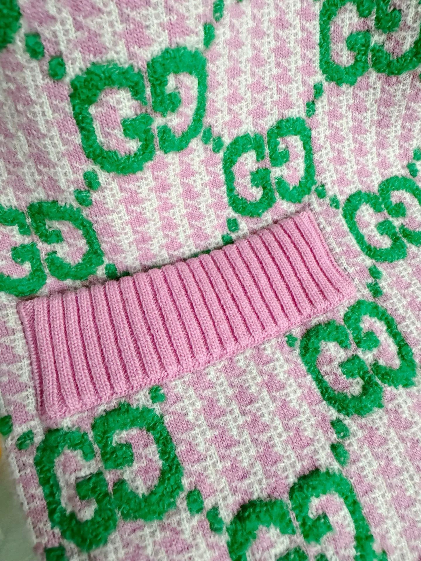 Gucci Gucci Pink Green Logo Cardigan Size XS / US 0-2 / IT 36-38 - 6 Thumbnail