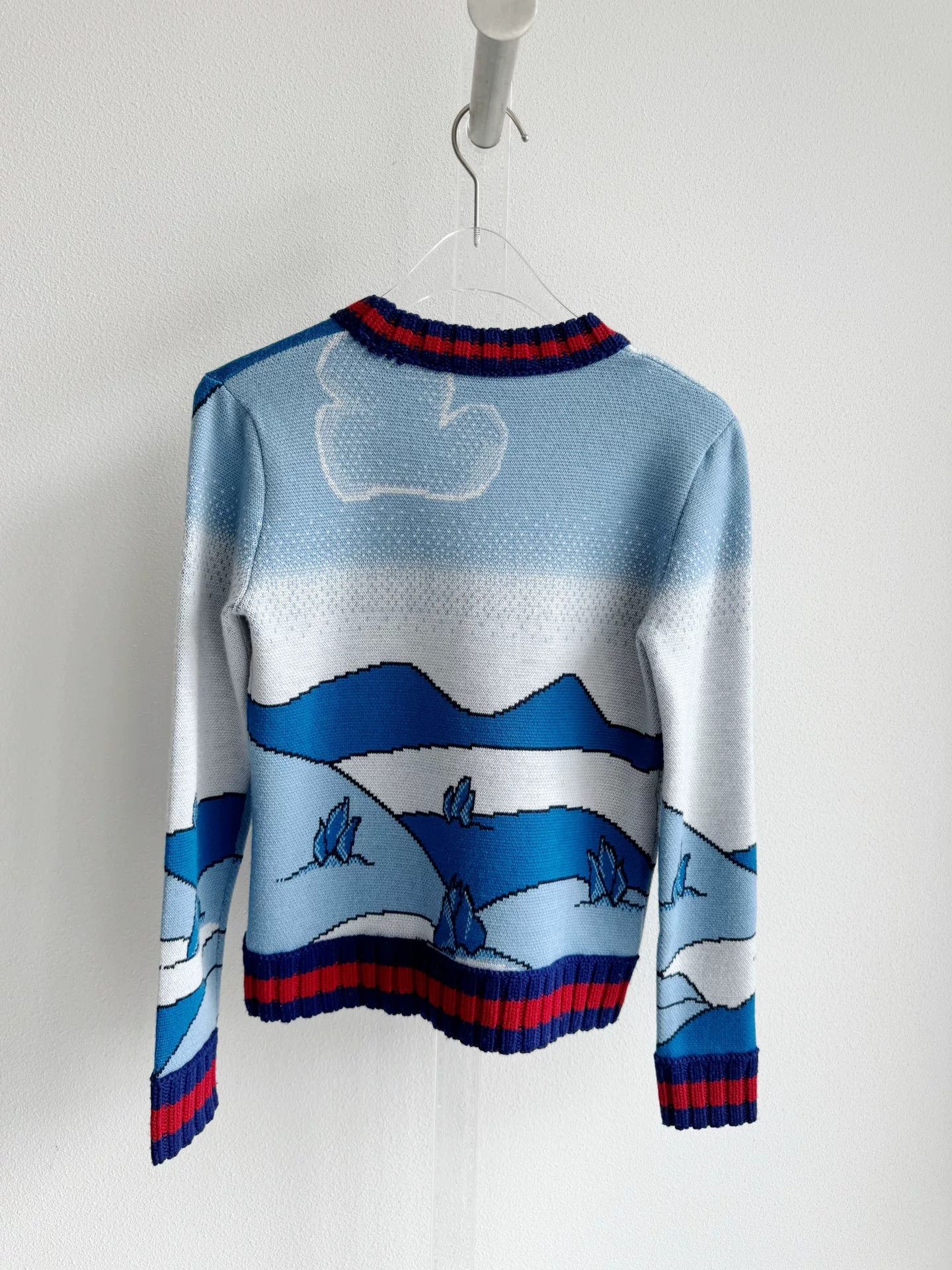 Gucci Gucci Landscape Castle Cloud Knit Sweater Size XXS / US 00 / IT 34 - 3 Thumbnail