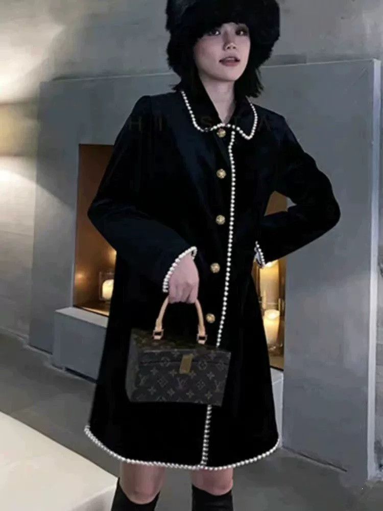 Gucci Gucci Pearl Velvet Heavy Coat Size S / US 4 / IT 40 - 4 Thumbnail