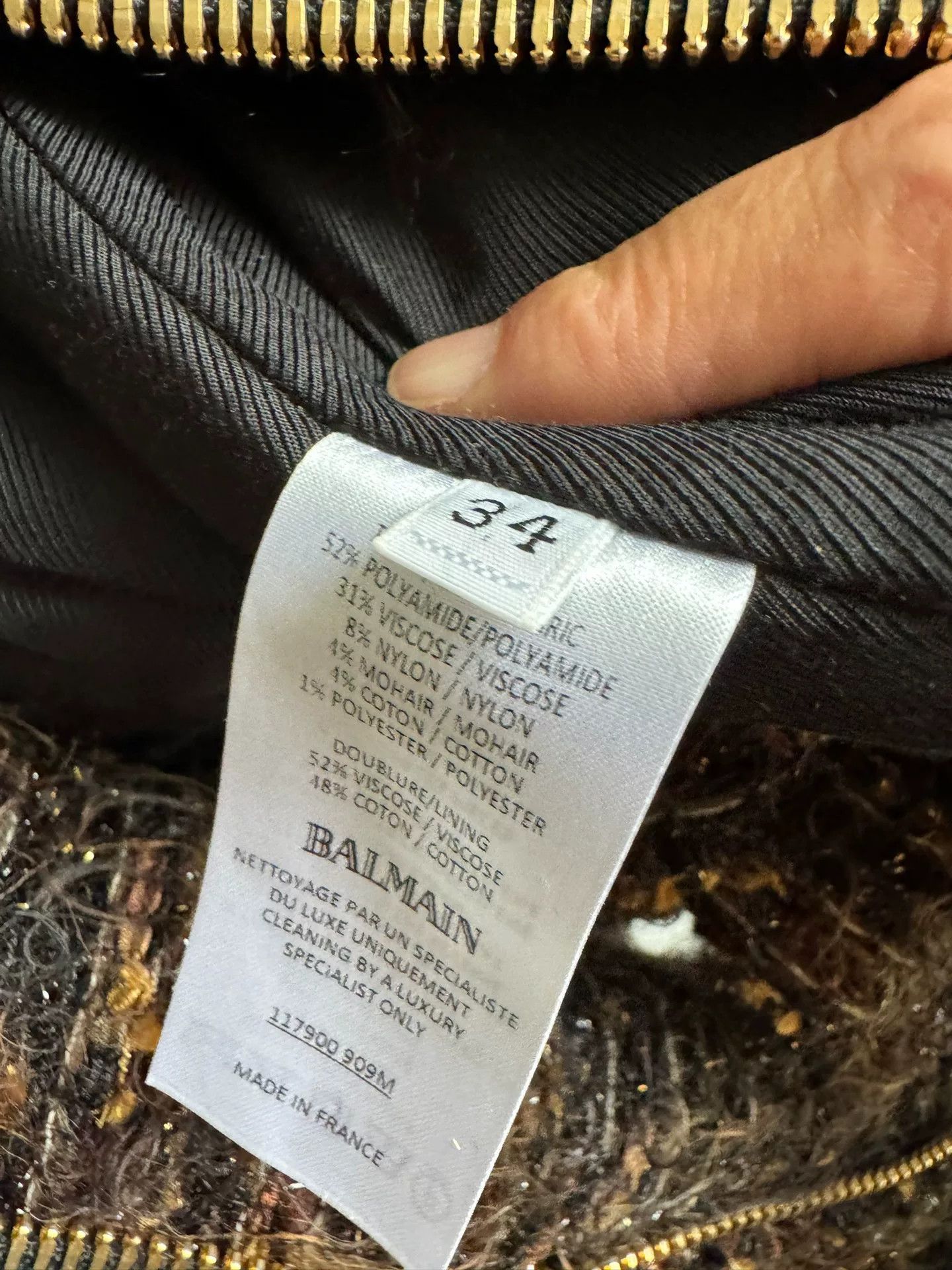 Balmain Balmain Tweed Jacket Size 34 Size XXS / US 00 / IT 34 - 6 Thumbnail