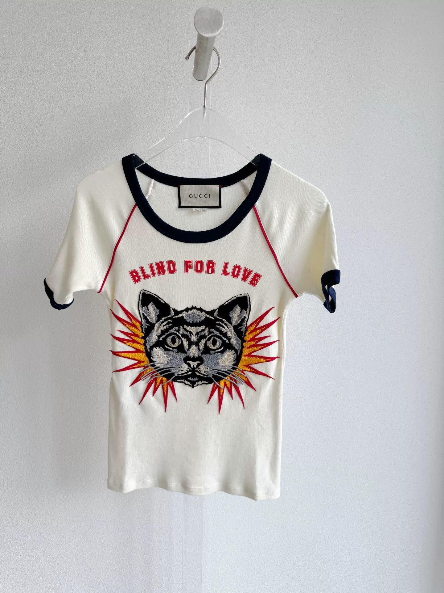 Gucci Gucci Cat Embroidery Short Sleeve T-shirt Size XXS / US 00 / IT 34 - 2 Thumbnail