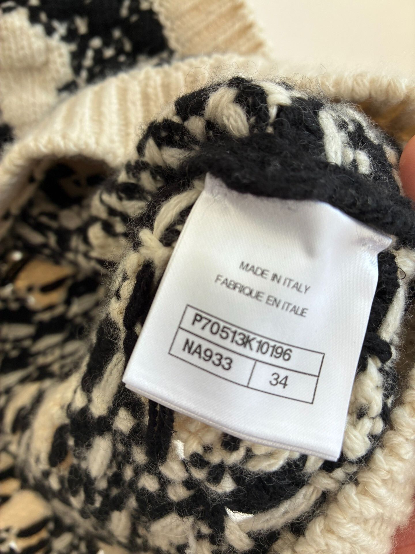 Chanel Chanel 21A Black White Knit Vest Size XXS / US 00 / IT 34 - 6 Thumbnail