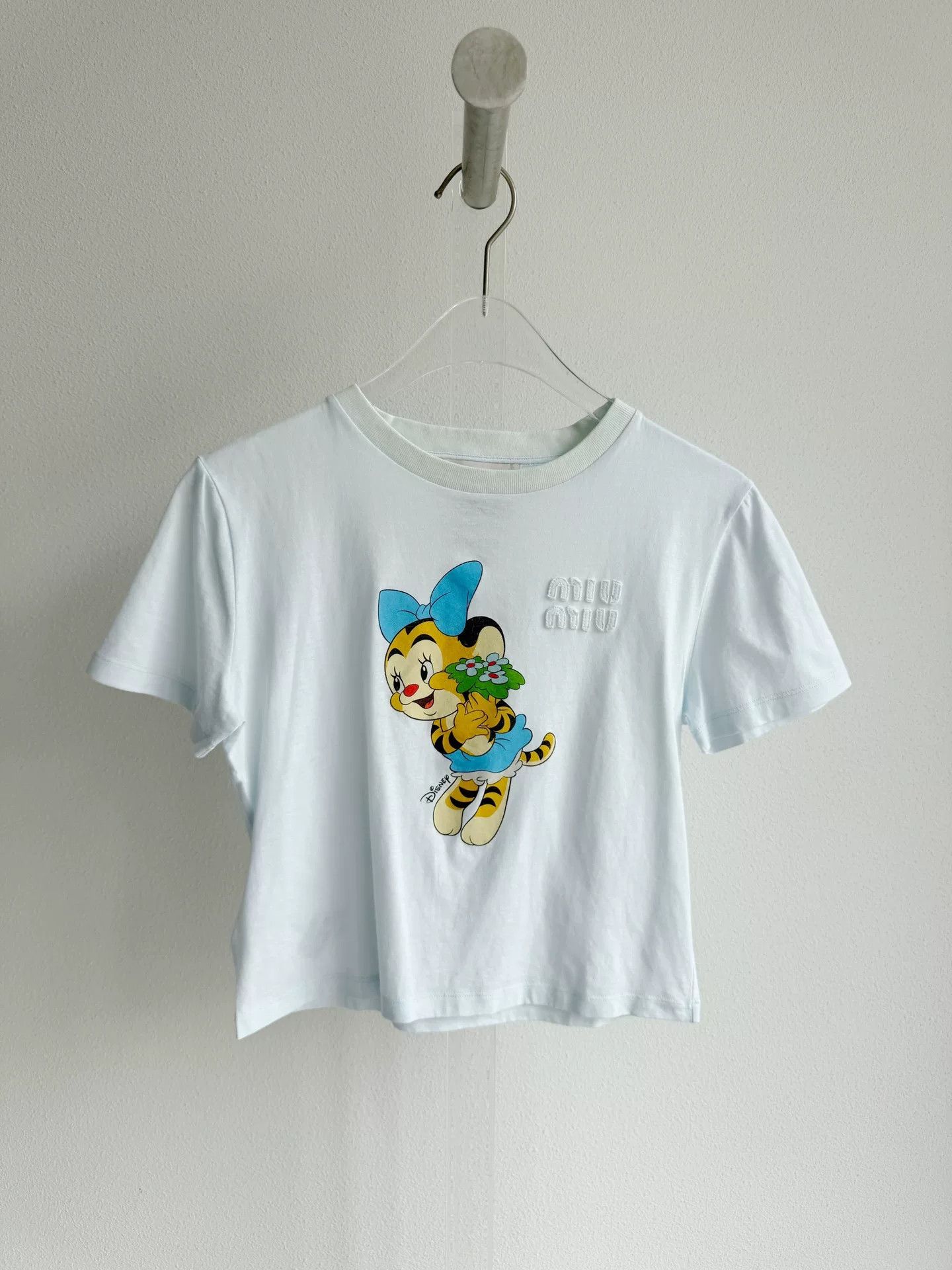 Miu Miu Miu Miu Disney Blue Short-Sleeve T-Shirt Size M / US 6-8 / IT 42-44 - 2 Thumbnail