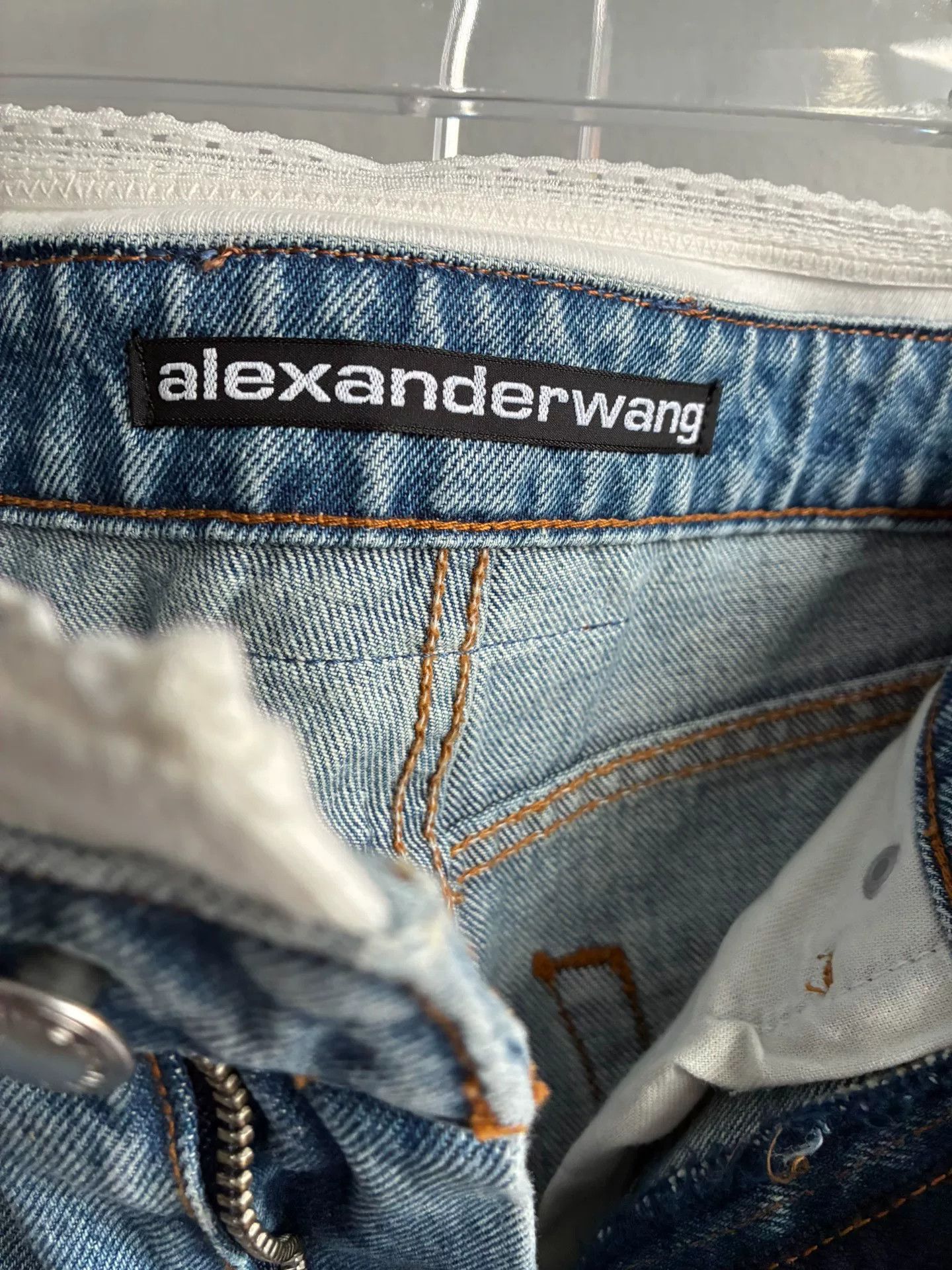 Alexander Wang Alexander Wang Light Blue Straight Jeans Size 25" / US 0 / IT 36 - 7 Thumbnail