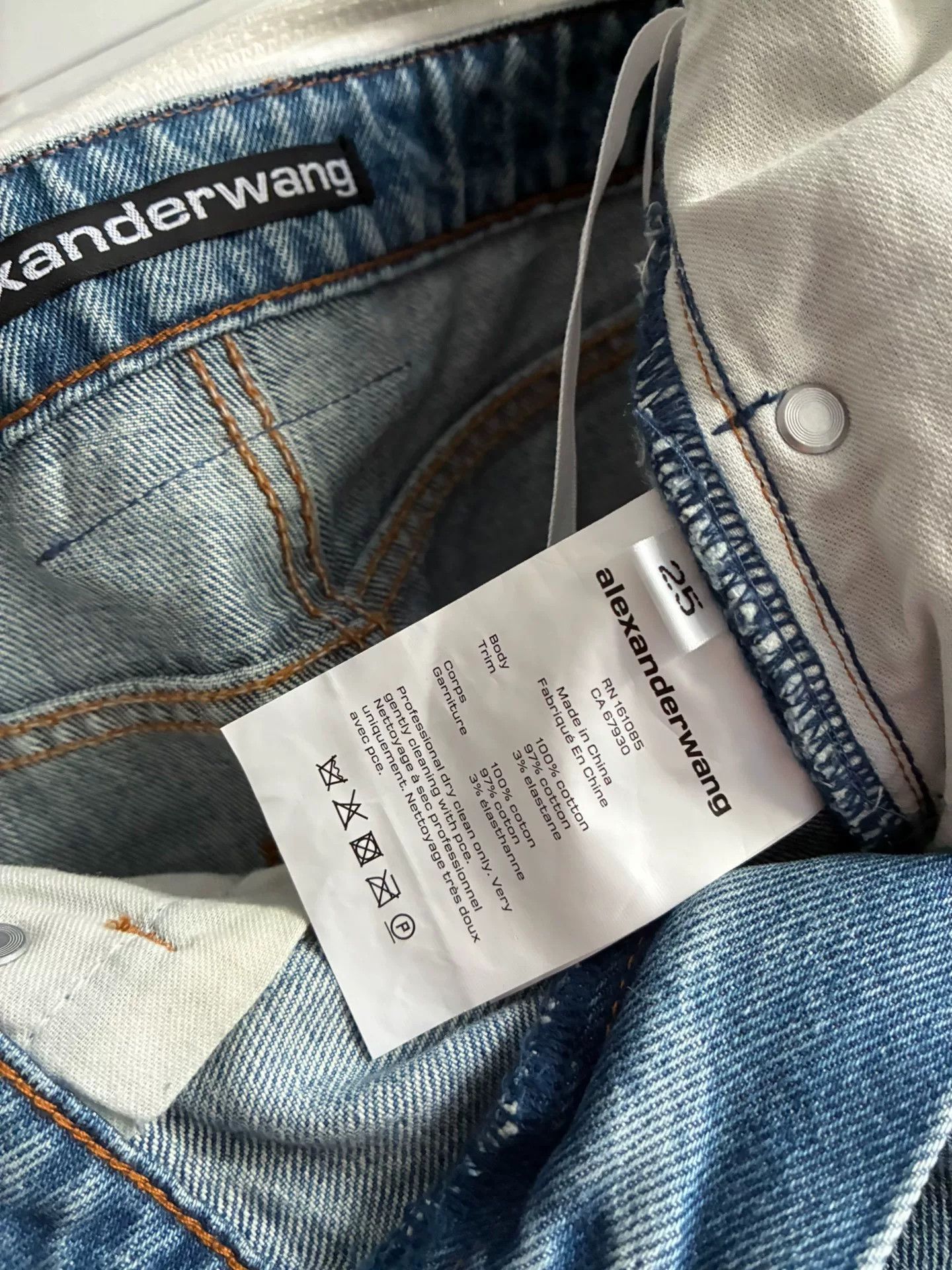 Alexander Wang Alexander Wang Light Blue Straight Jeans Size 25" / US 0 / IT 36 - 5 Thumbnail