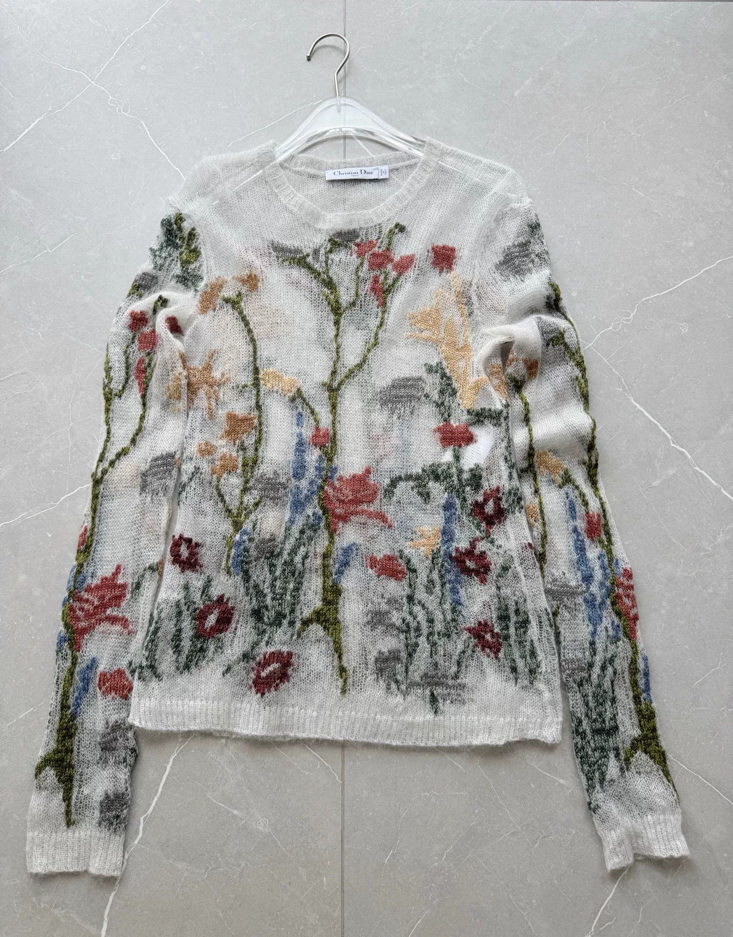 Dior Dior Couture Floral Print Sweater Size XS / US 0-2 / IT 36-38 - 2 Thumbnail