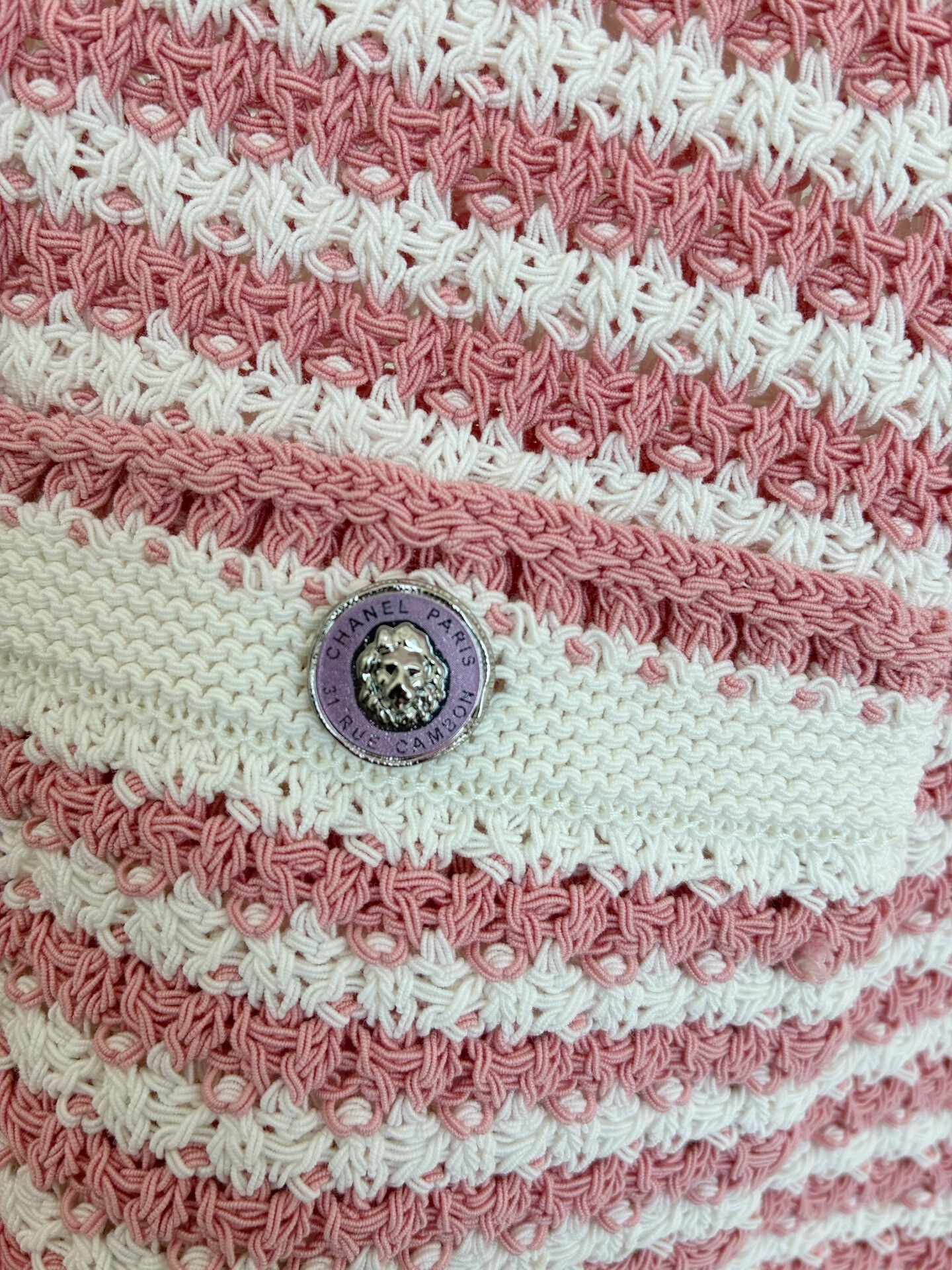 Chanel Chanel 22P Pink White Striped Knit Vest Size XS / US 0-2 / IT 36-38 - 5 Thumbnail