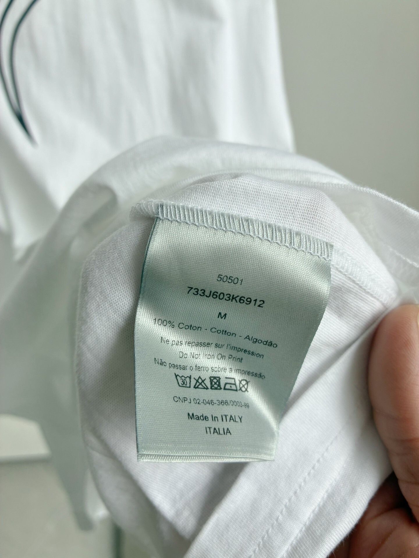Dior Dior White Short-Sleeve T-Shirt Size US M / EU 48-50 / 2 - 4 Thumbnail