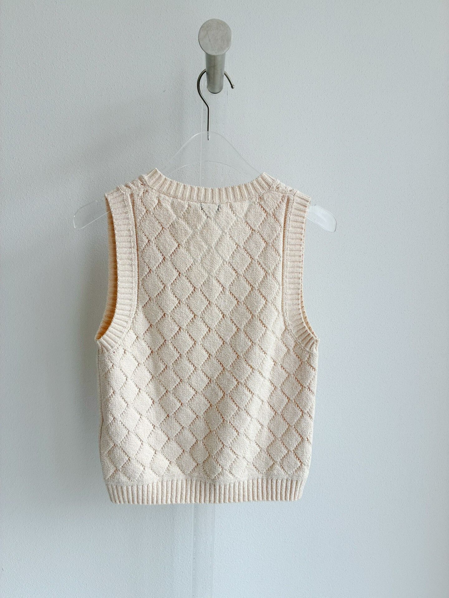 Chanel Chanel 23S Diamond Pattern Halter Knit Vest Size XXS / US 00 / IT 34 - 3 Thumbnail