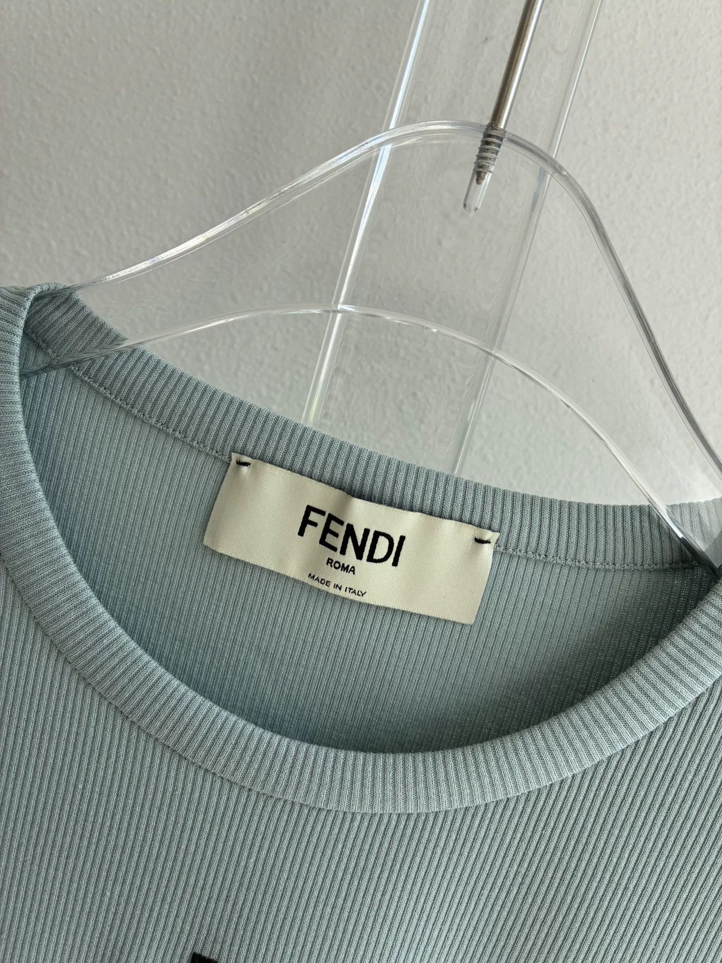 Fendi Fendi Mint Green Short-Sleeve Tee S Size S / US 4 / IT 40 - 4 Thumbnail