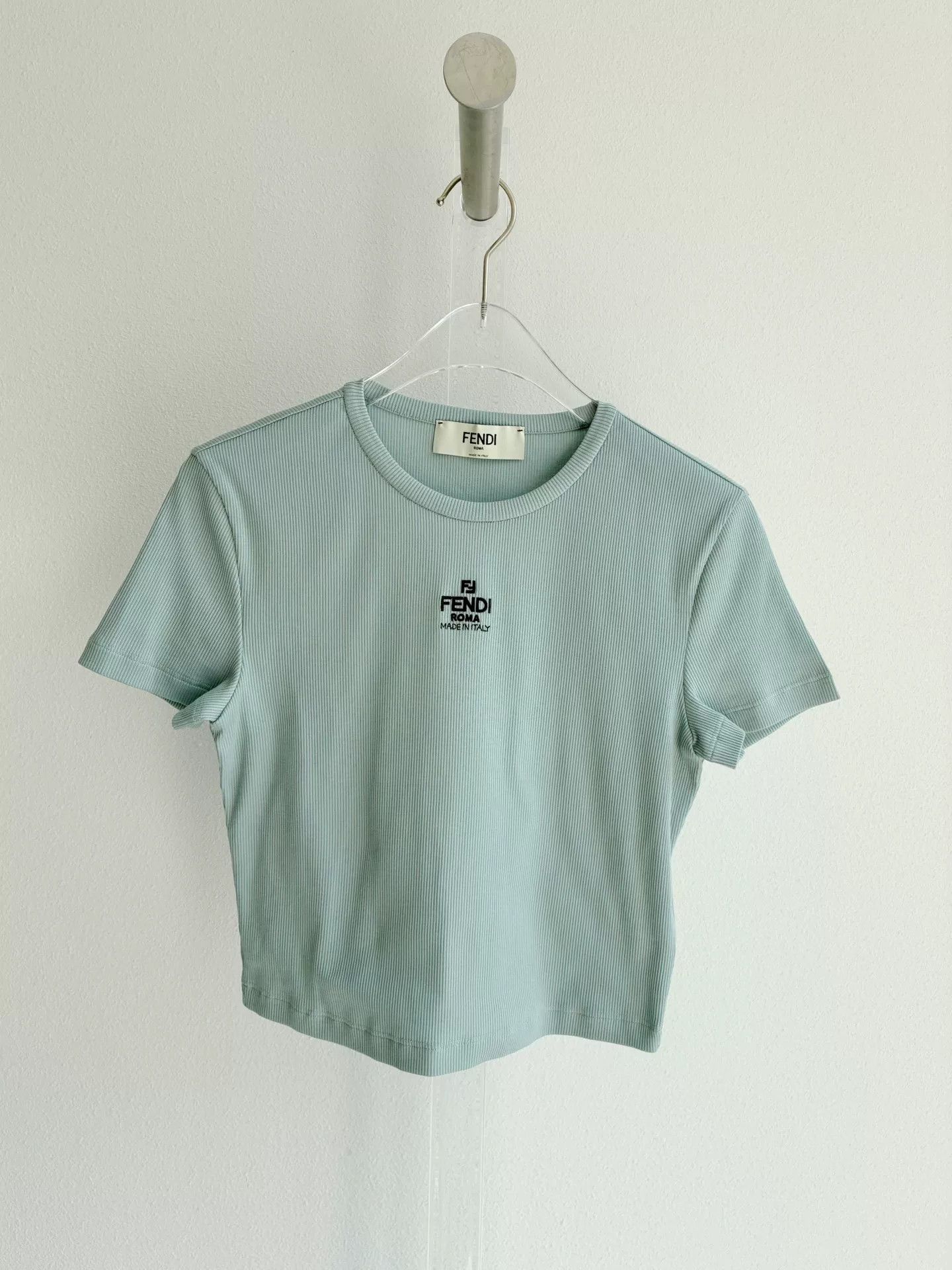 Fendi Fendi Mint Green Short-Sleeve Tee S Size S / US 4 / IT 40 - 2 Thumbnail