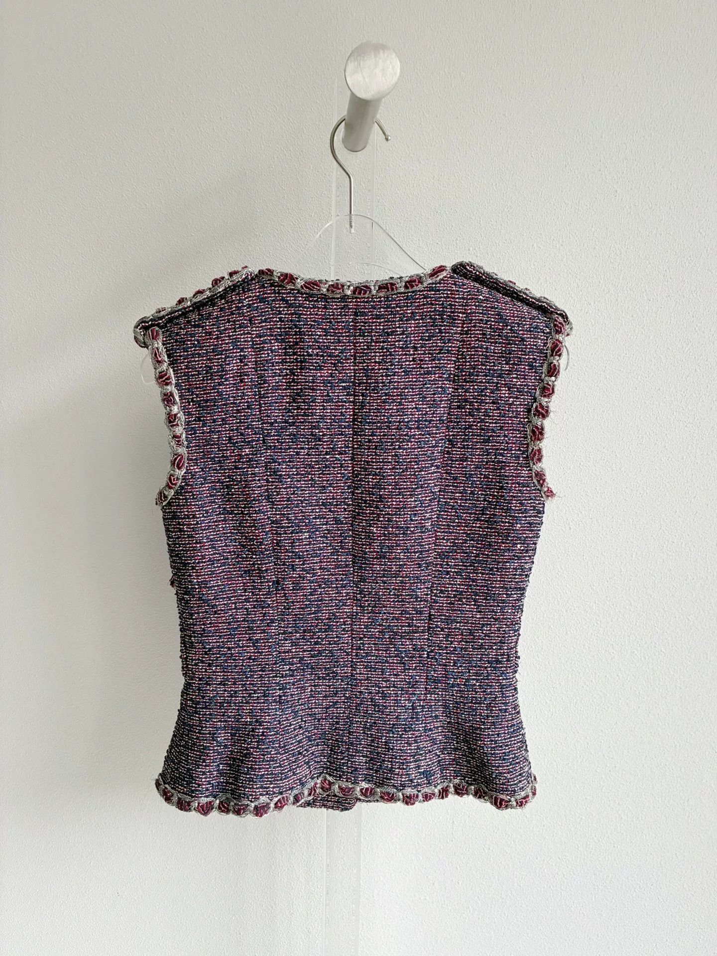Chanel Chanel 16P Purple Tweed Vest Size XXS / US 00 / IT 34 - 3 Thumbnail