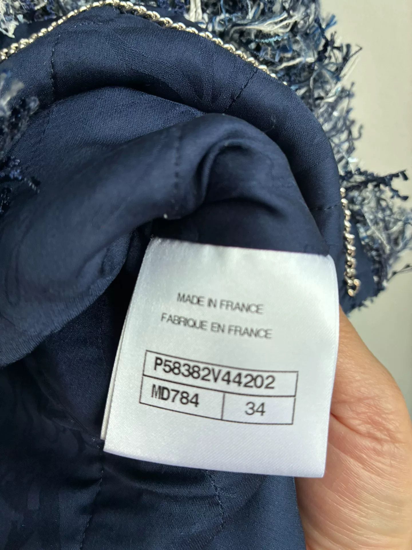 Chanel Chanel Blue Plaid Tweed Jacket Size XXS / US 00 / IT 34 - 6 Thumbnail