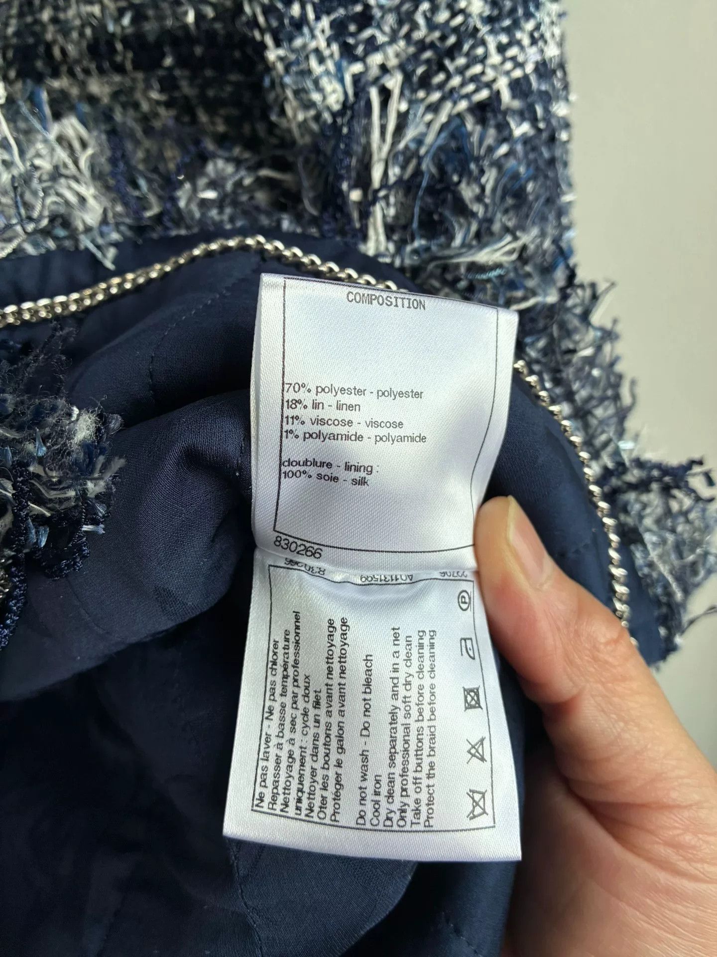Chanel Chanel Blue Plaid Tweed Jacket Size XXS / US 00 / IT 34 - 7 Thumbnail