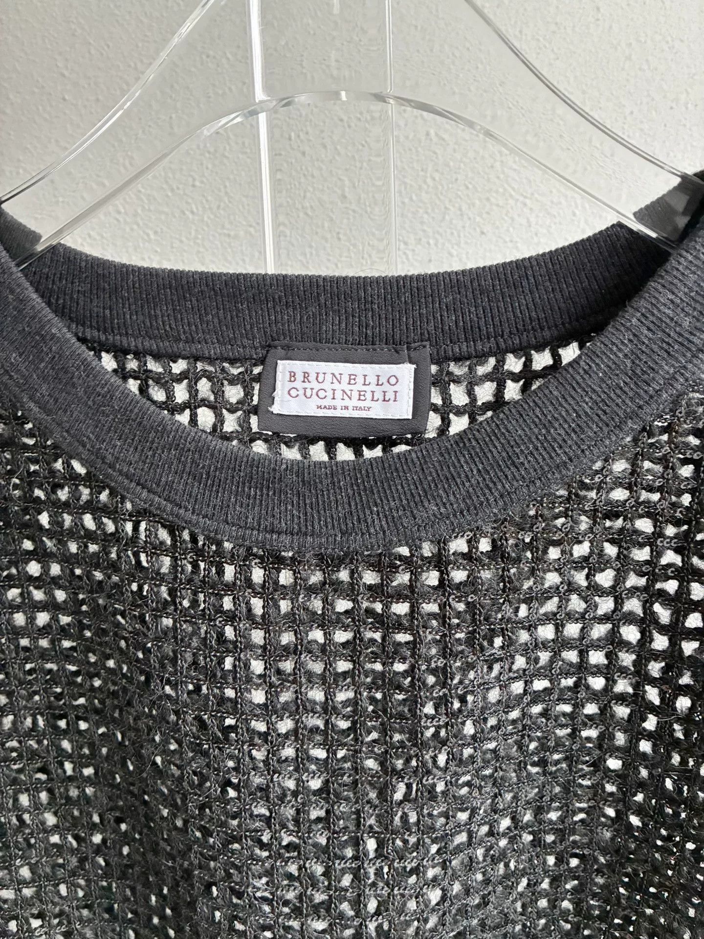 Brunello Cucinelli Brunello Cucinelli Black Hollow Knit Vest Size S / US 4 / IT 40 - 4 Thumbnail