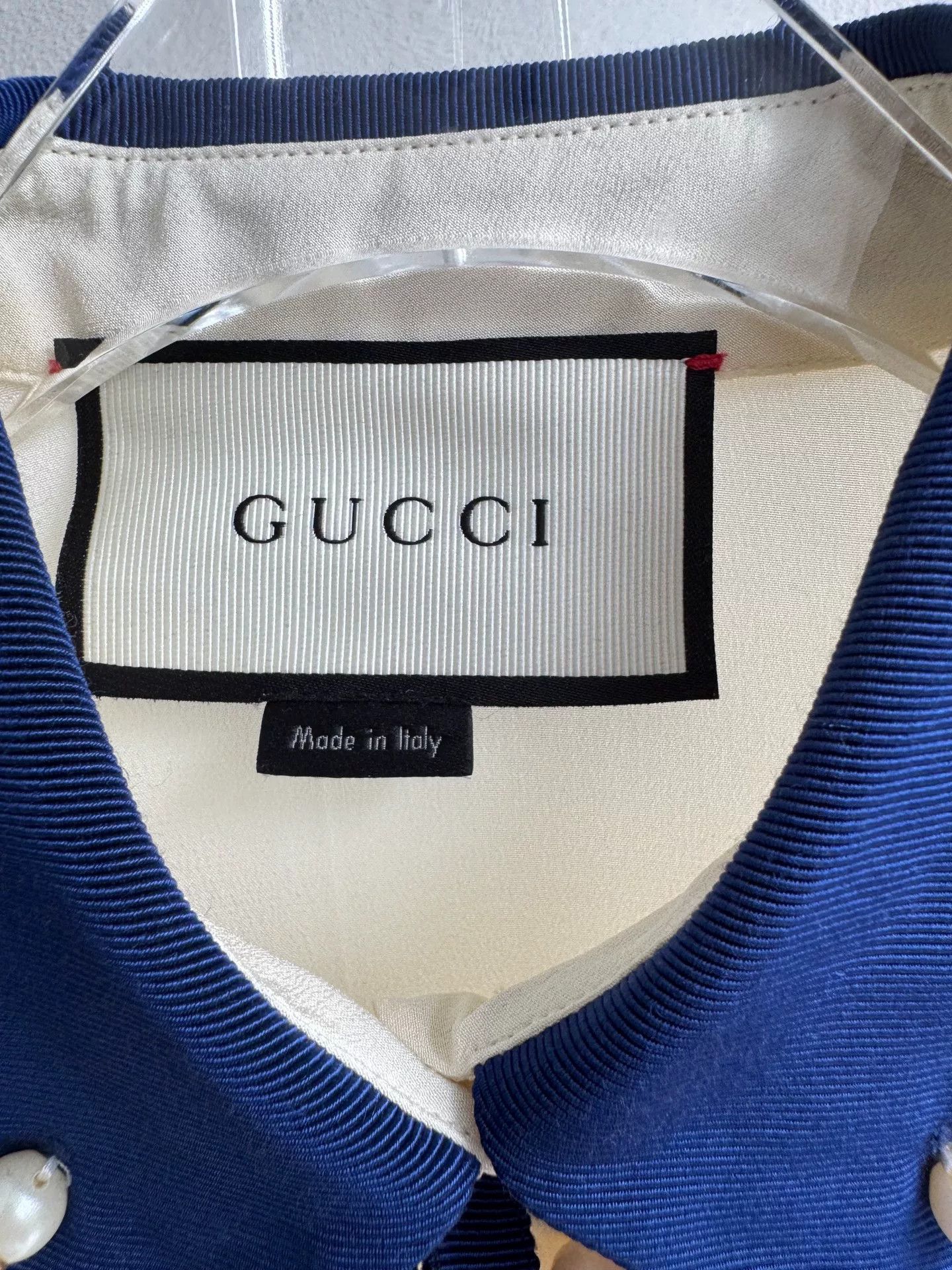 Gucci Gucci Silk Shirt with Bee Embroidery Size XS / US 0-2 / IT 36-38 - 5 Thumbnail