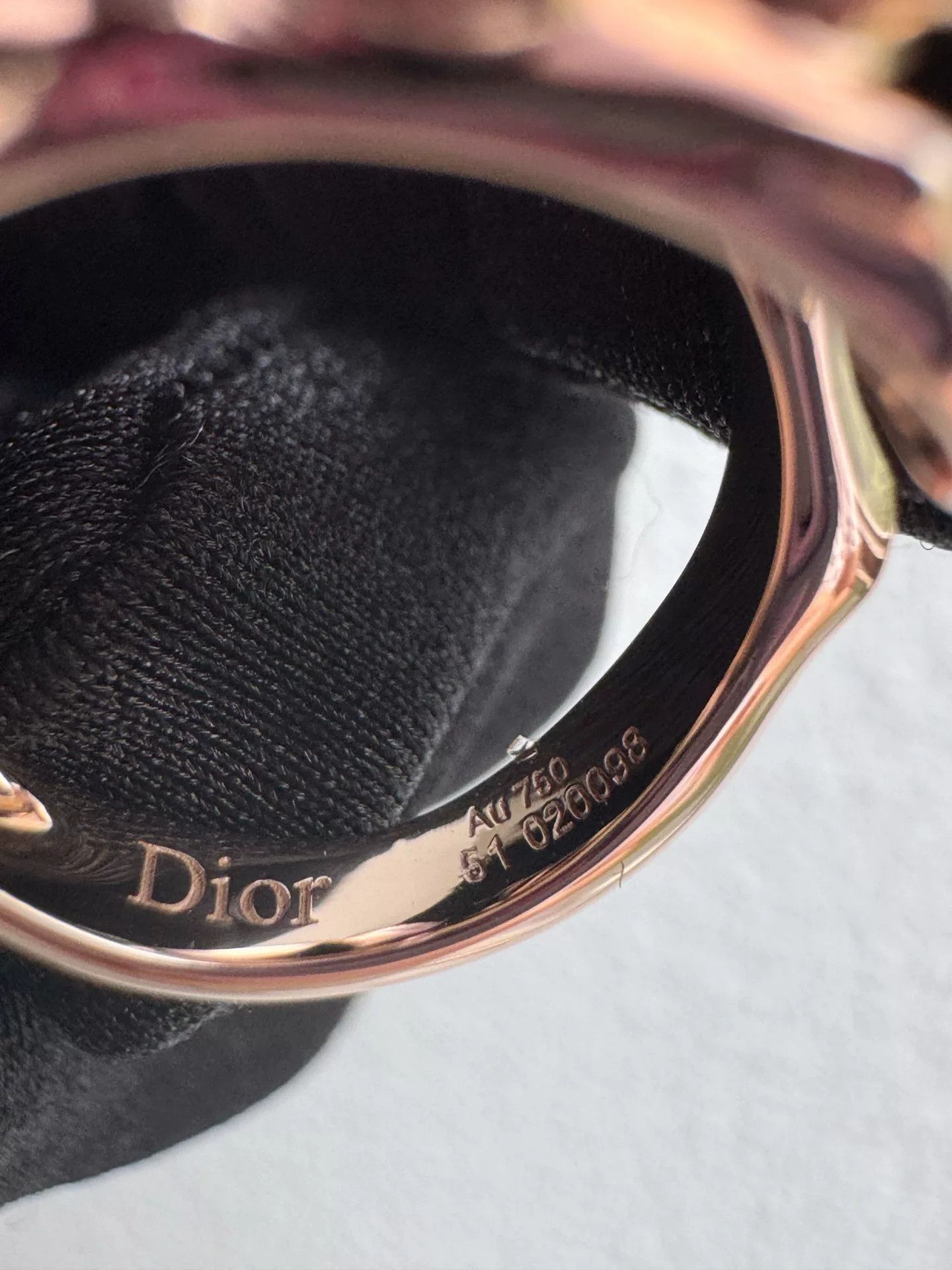 Dior Dior Rose Dior Pre Catelan Ring Size ONE SIZE - 7 Thumbnail