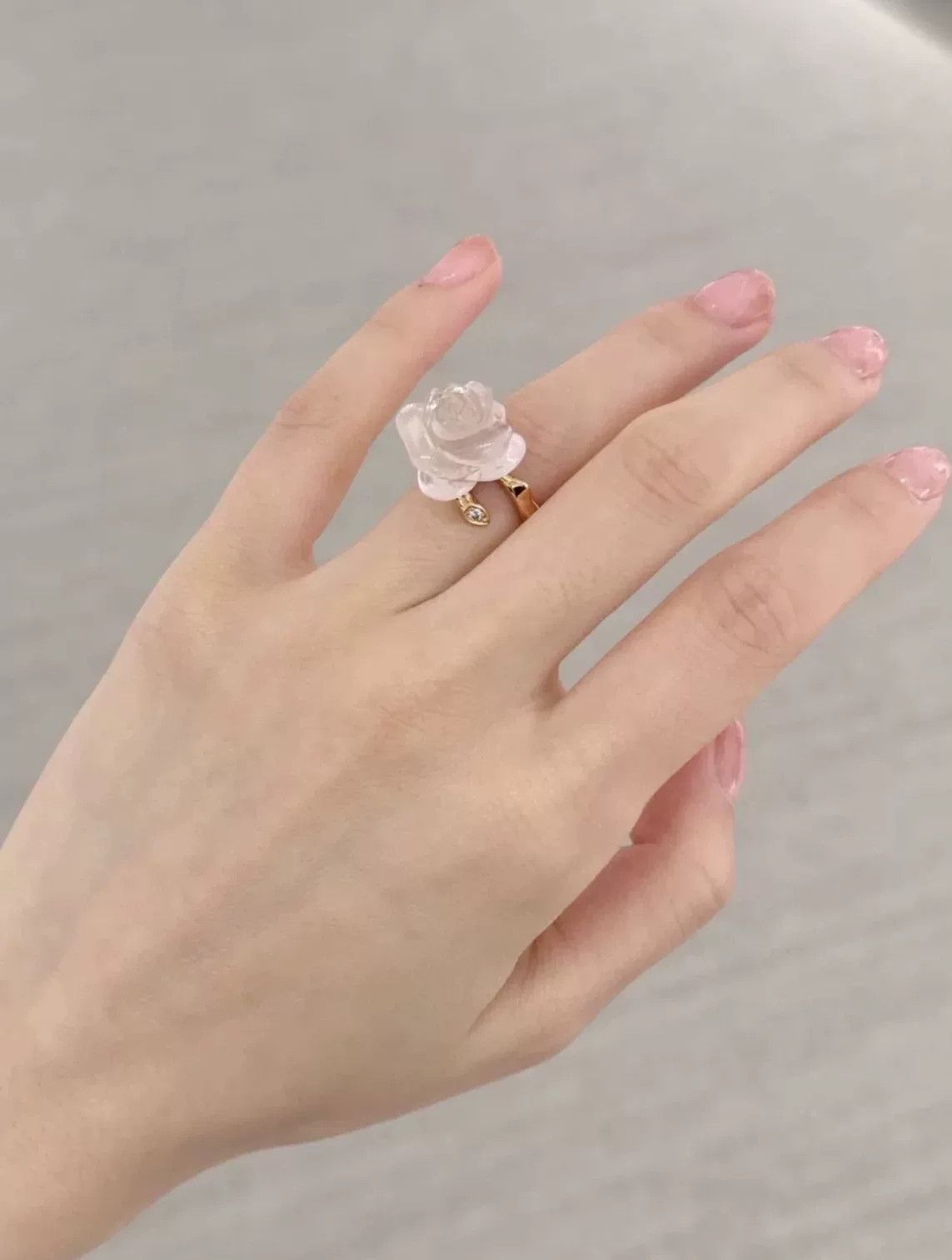 Dior Dior Rose Dior Pre Catelan Ring Size ONE SIZE - 9 Thumbnail