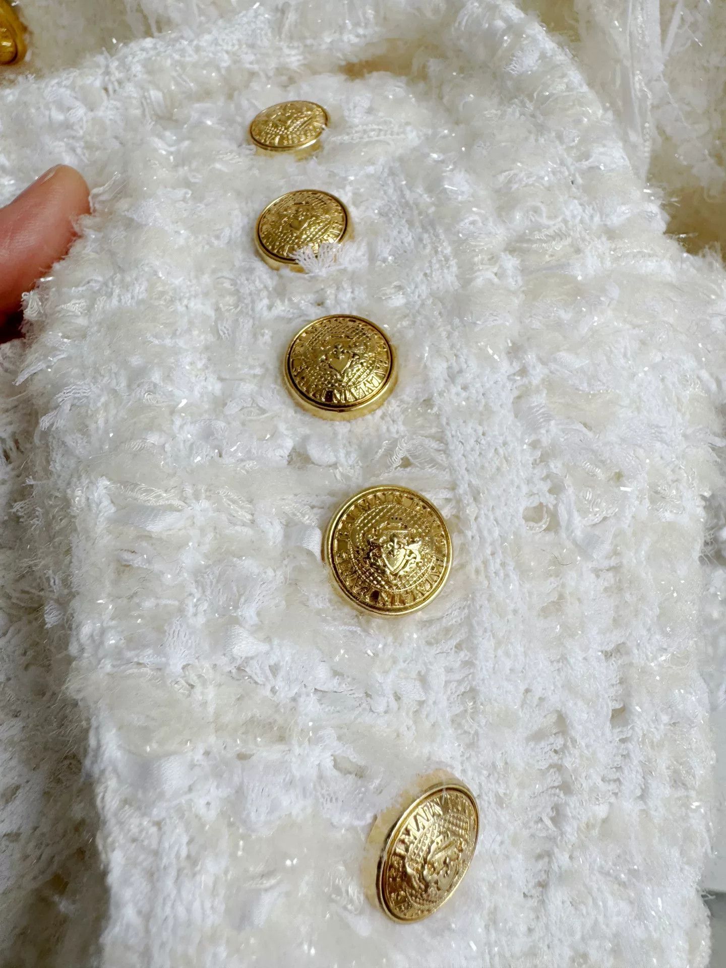 Balmain Balmain White Fringe Jacket Size S / US 4 / IT 40 - 7 Thumbnail