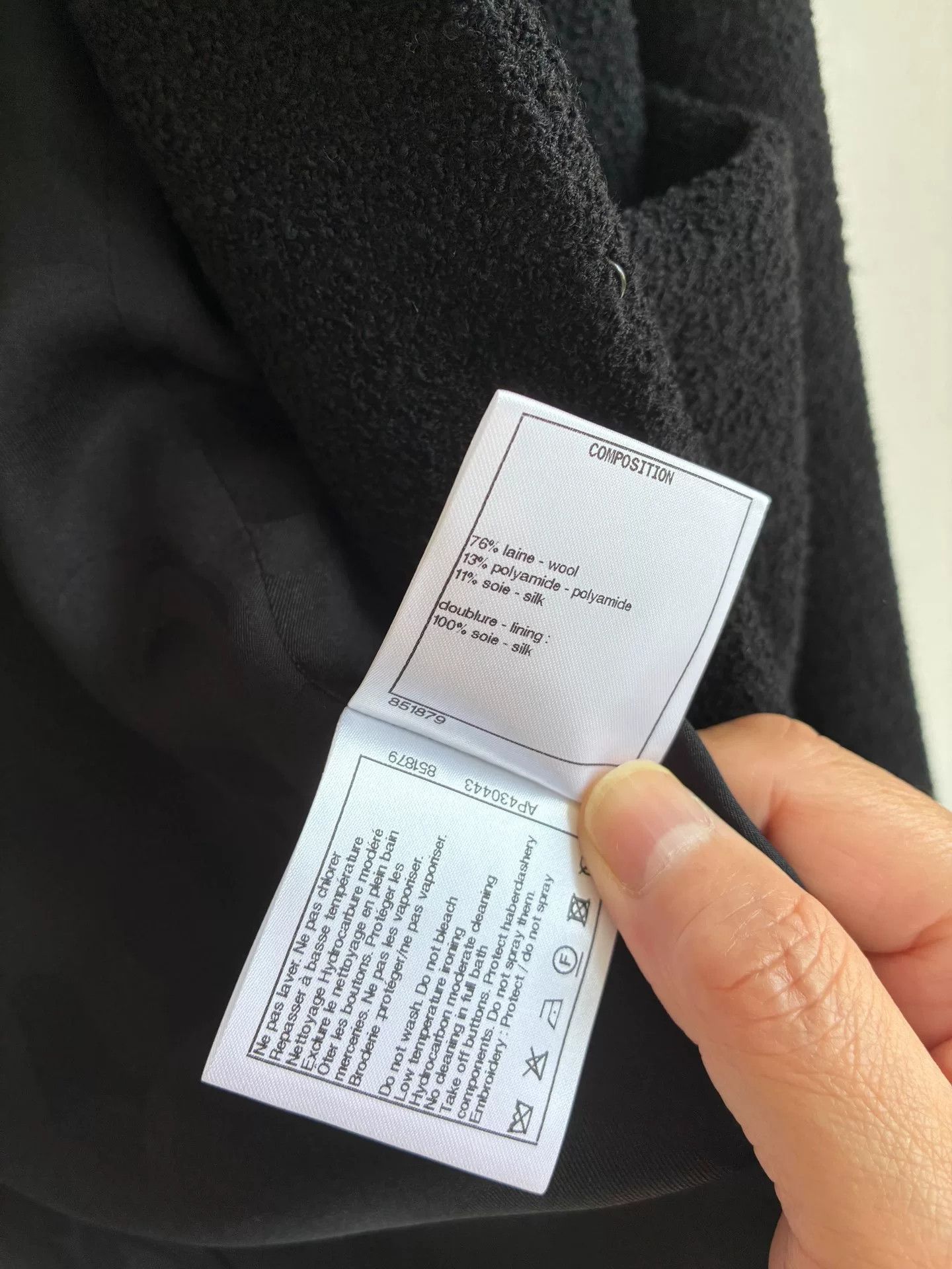 Chanel Chanel 22A Black Sequin Embroidered Coat Size XXS / US 00 / IT 34 - 7 Thumbnail