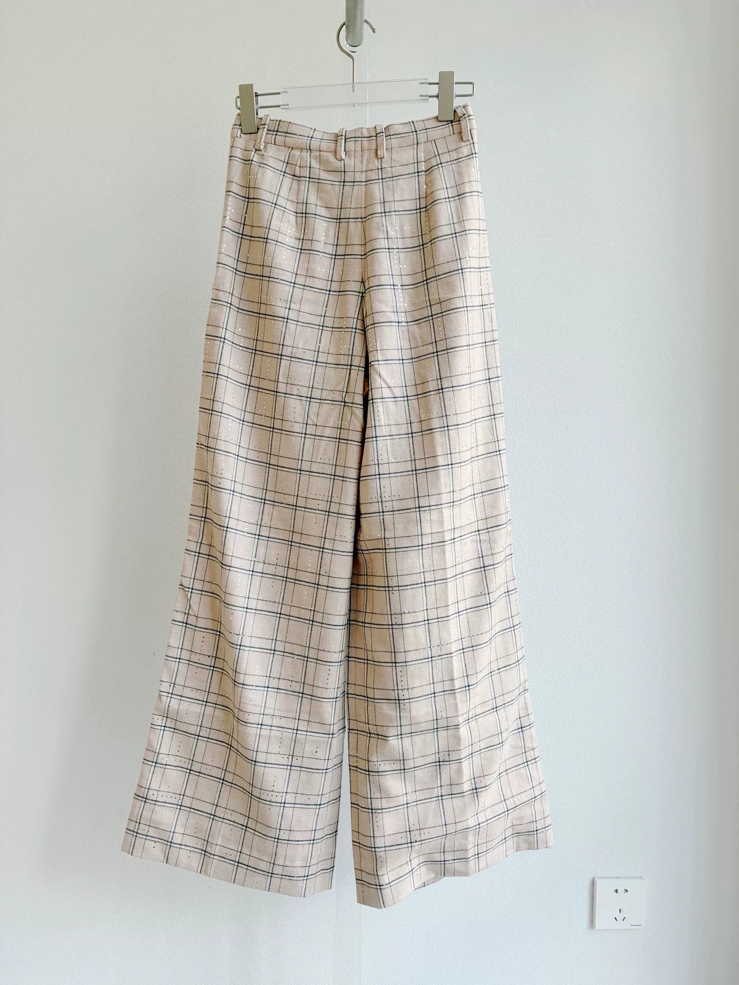 Chanel Chanel 21B Plaid Wide-Leg Pants Size 34" / US 12 / IT 48 - 2 Thumbnail