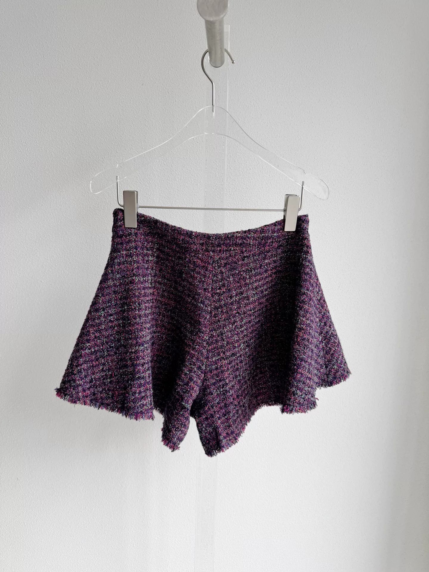 Chanel Chanel Purple Tweed Skirt Set Size XXS / US 00 / IT 34 - 4 Thumbnail