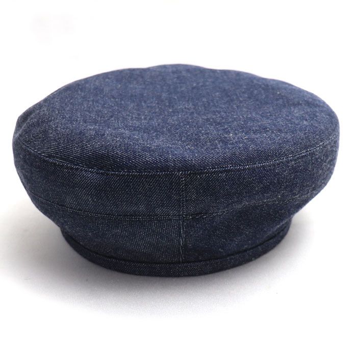 Hermes Hermes Hermès Denim Cotton Polyester Beret 57 Textile Hats DUTY FREE for USA Size ONE SIZE - 2 Thumbnail