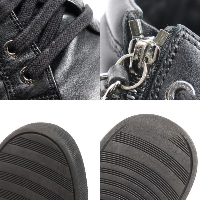 Chanel Chanel Chanel Leather Chain High Top Sneakers Leather Shoes G31316 DUTY FREE for USA Size ONE SIZE - 8 Thumbnail