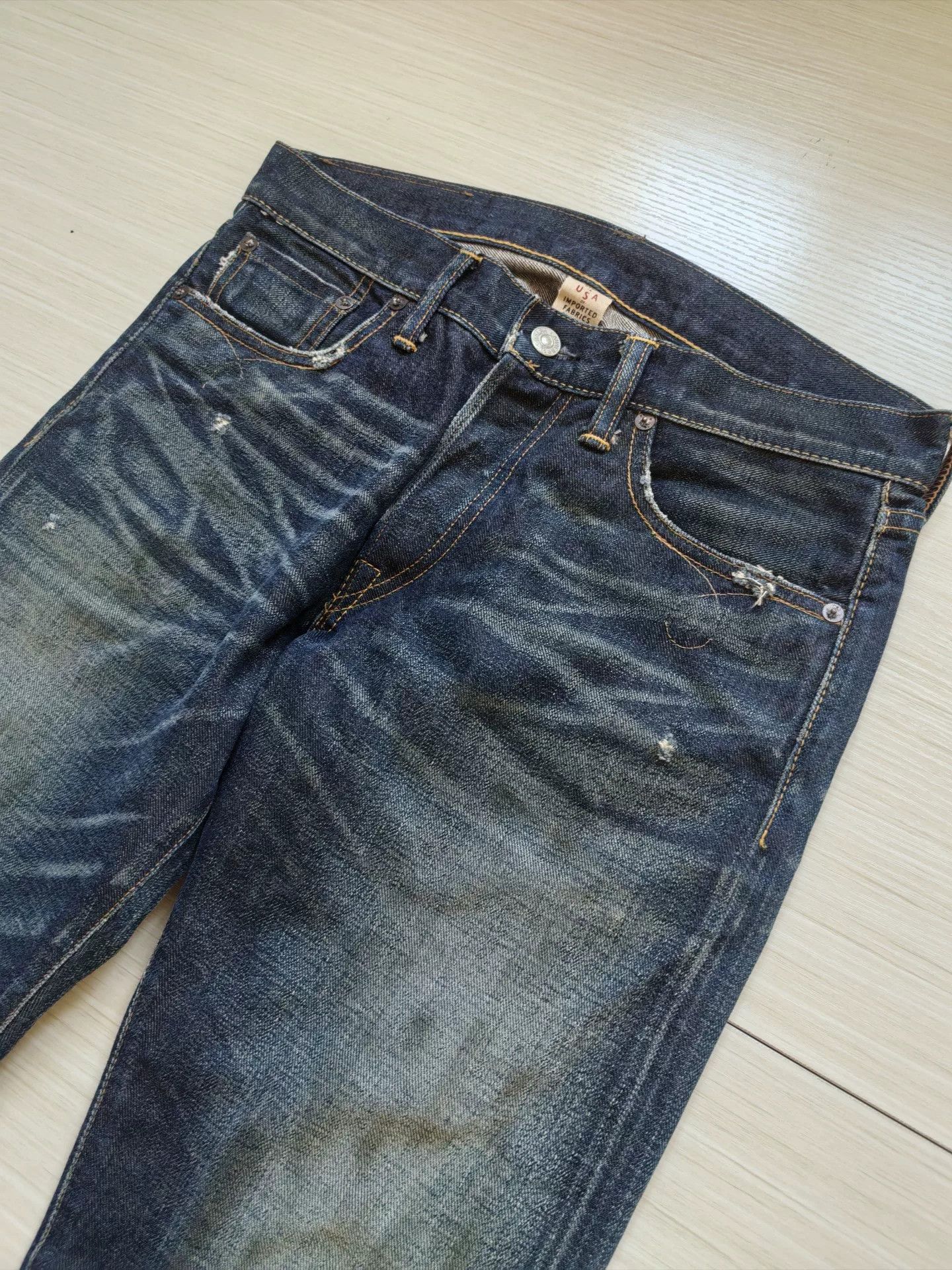 RRL Ralph Lauren Early RRL Slim Bootcut Jeans Size US 30 / EU 46 - 5 Thumbnail