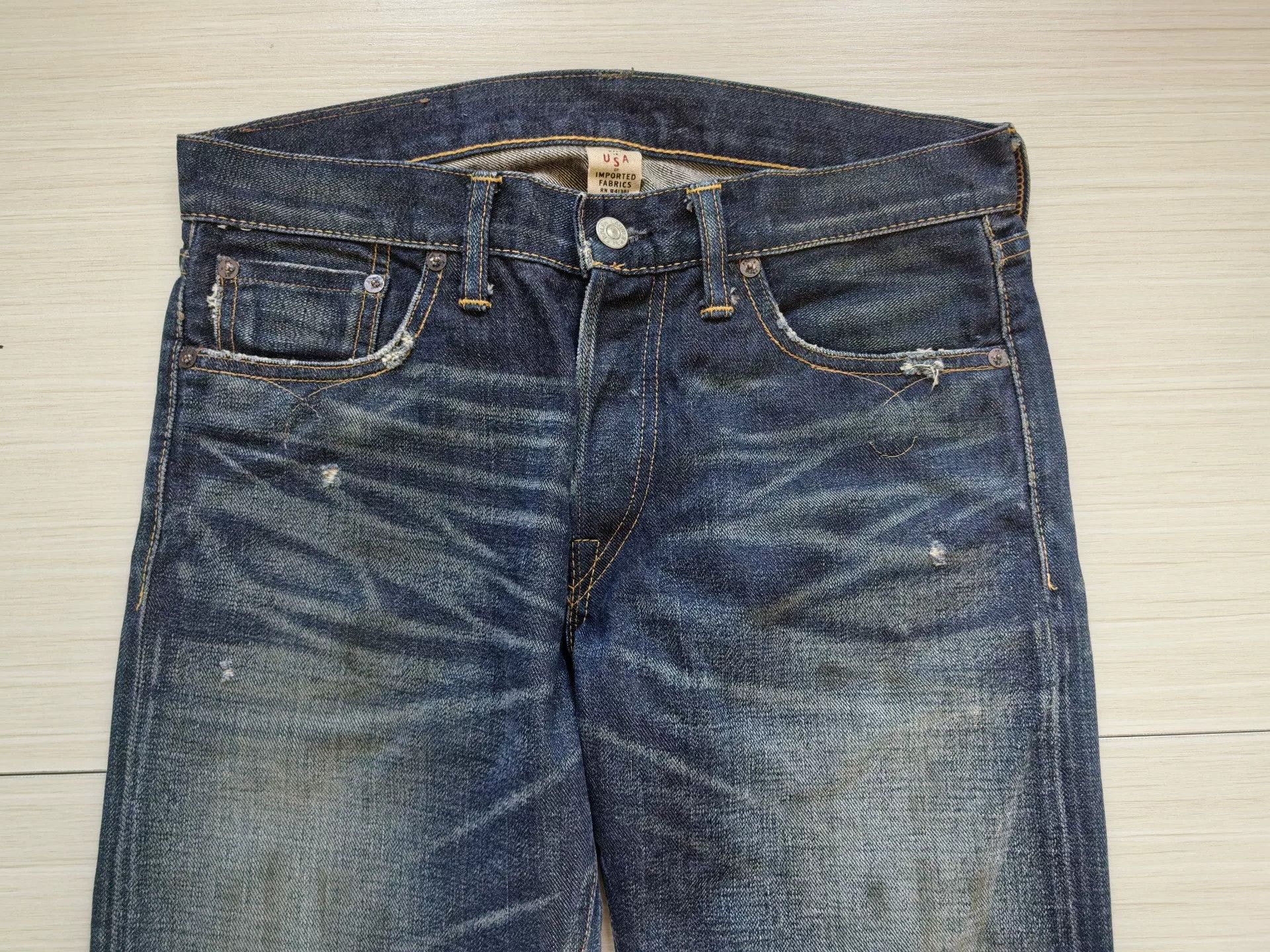 RRL Ralph Lauren Early RRL Slim Bootcut Jeans Size US 30 / EU 46 - 7 Thumbnail