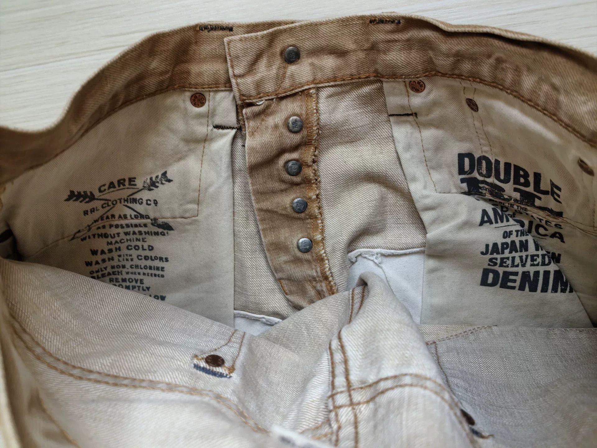 RRL Ralph Lauren RRL Vintage Denim Trouser Boots Pants Size US 30 / EU 46 - 7 Thumbnail