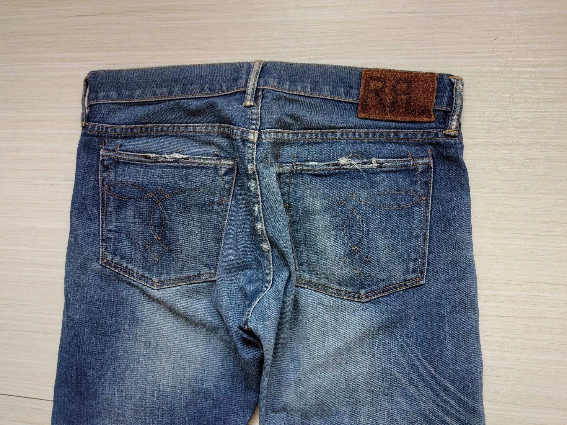RRL Ralph Lauren RRL Slim Boot Cut Denim Jeans Size US 30 / EU 46 - 6 Thumbnail
