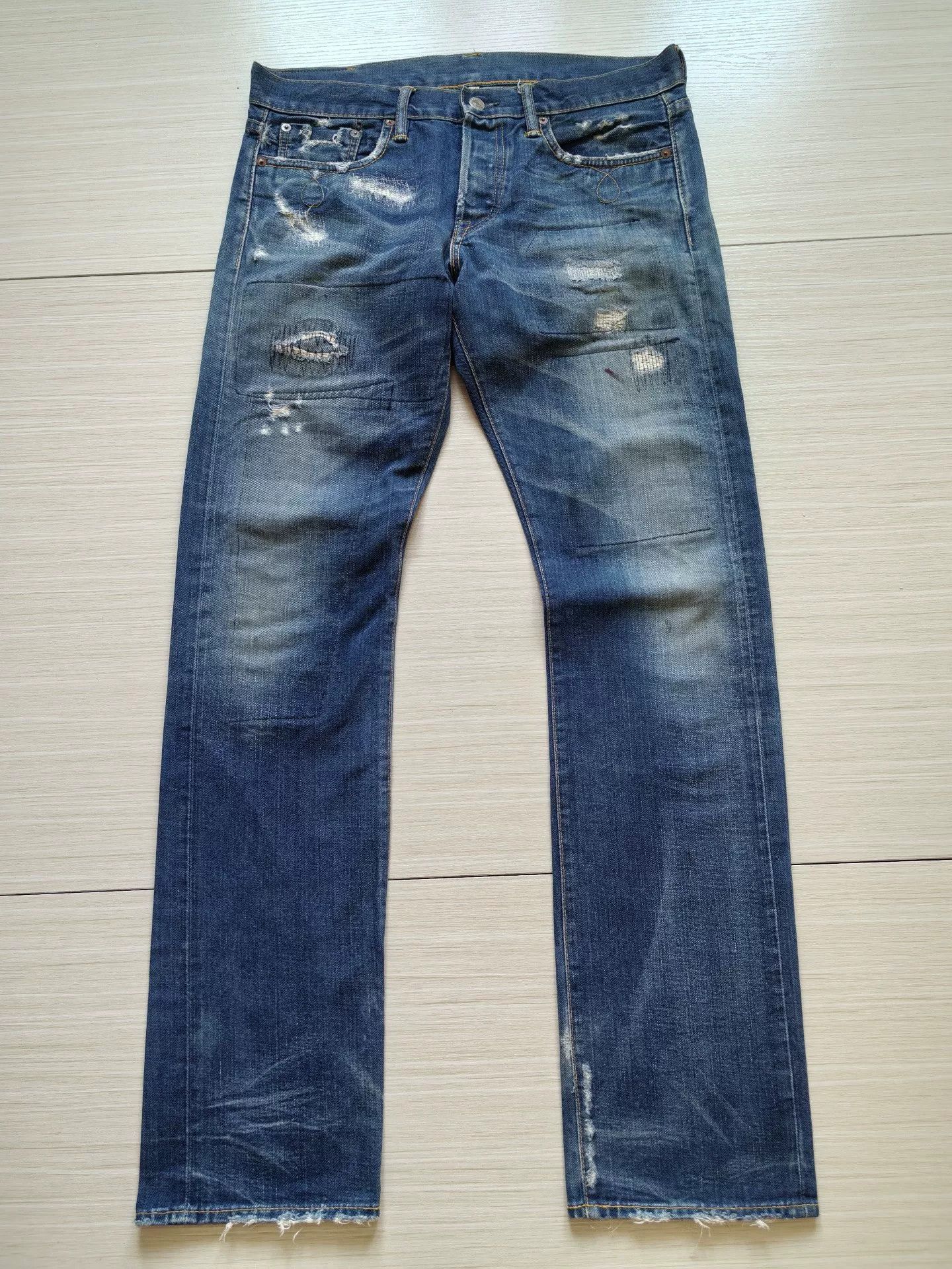 RRL Ralph Lauren RRL Slim Boot Cut Denim Jeans Size US 30 / EU 46 - 2 Thumbnail
