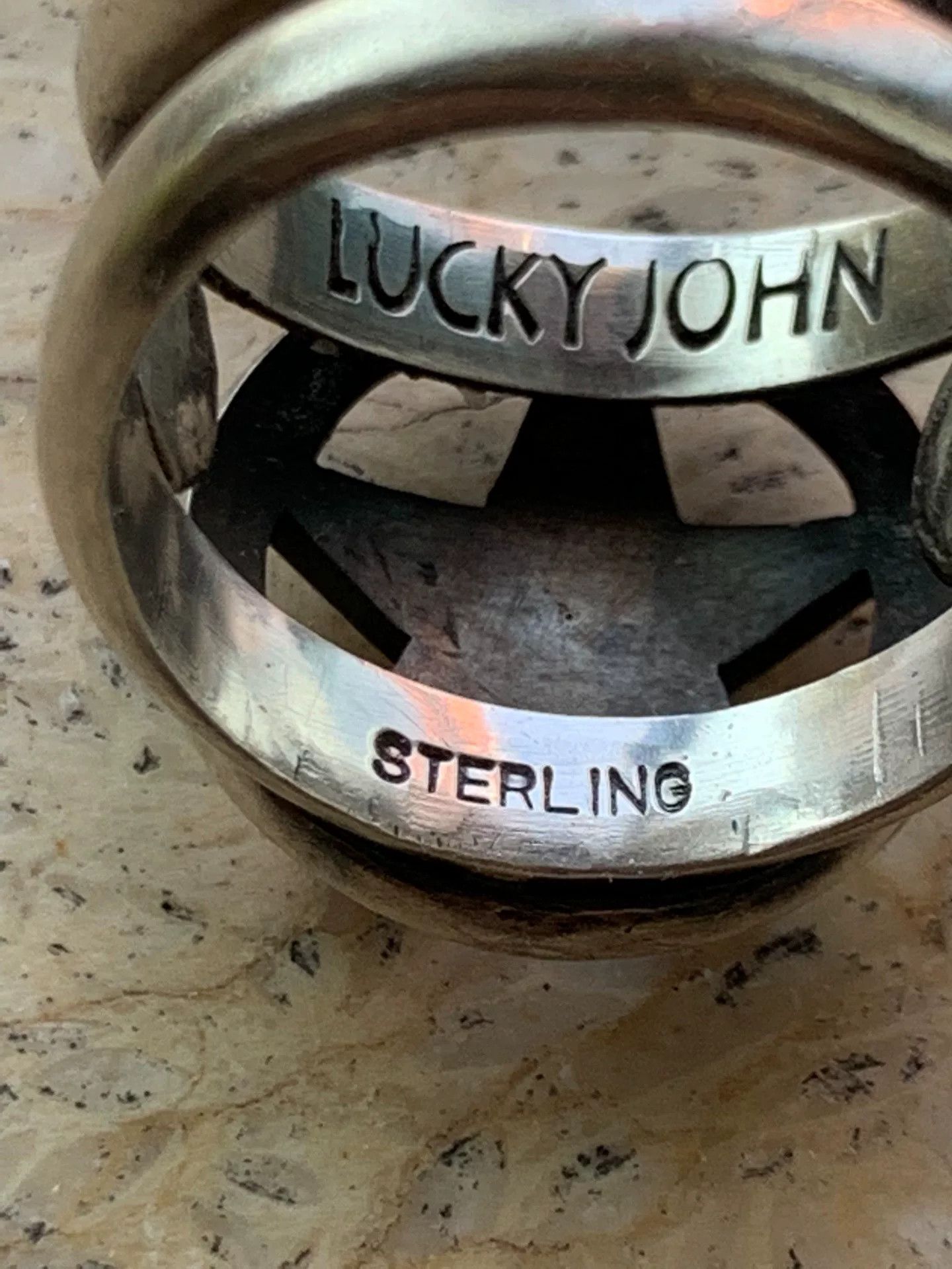 Lucky Brand Lucky John Sterling Silver Star Ring Size ONE SIZE - 5 Thumbnail