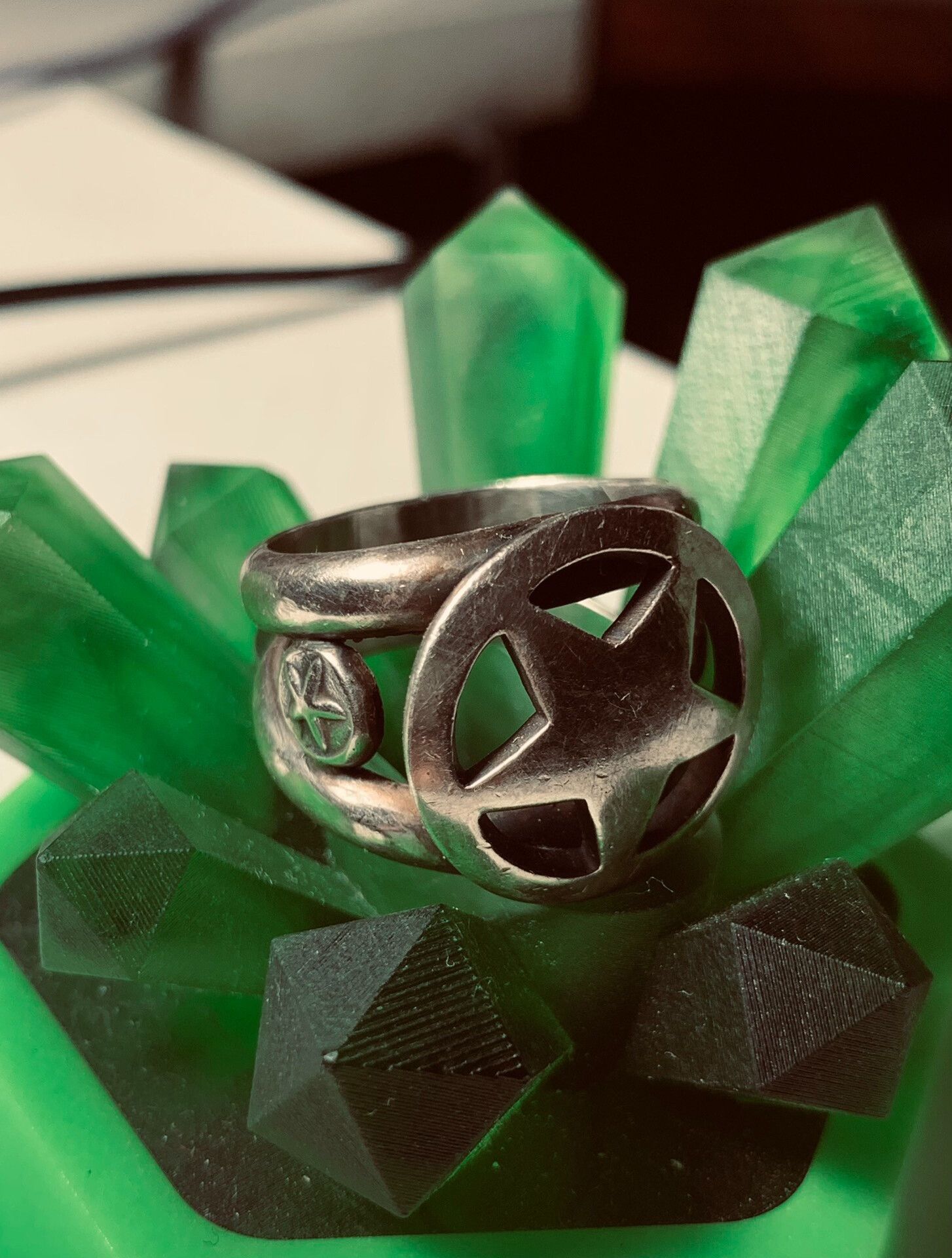 Lucky Brand Lucky John Sterling Silver Star Ring Size ONE SIZE - 3 Thumbnail