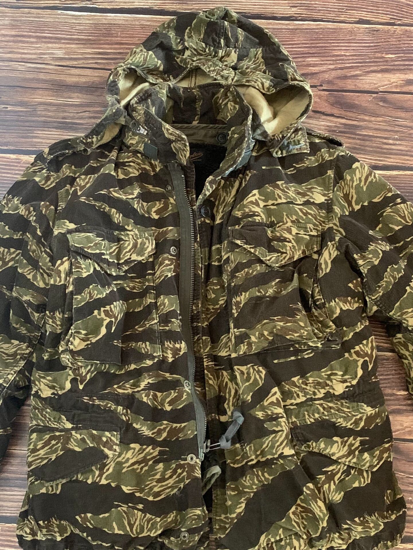 Tenderloin Tiger Stripe Cotton Jacket with Removable Liner Size US S / EU 44-46 / 1 - 2 Thumbnail