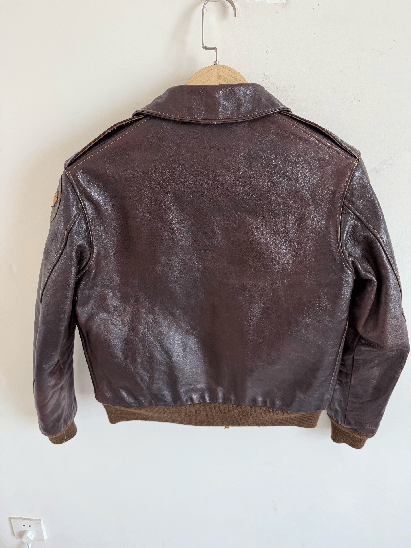 Rainbow Country Vintage Brown Leather Jacket with Unique Details Size US S / EU 44-46 / 1 - 2 Thumbnail