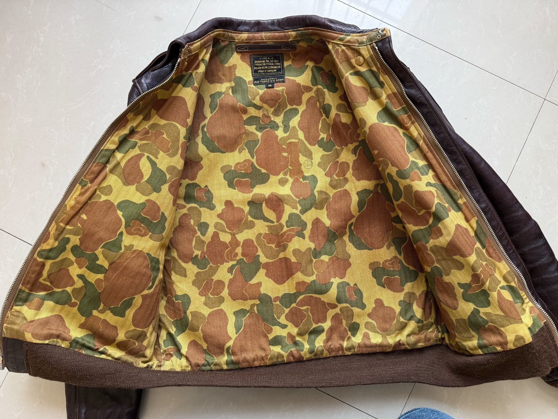 Rainbow Country Vintage Brown Leather Jacket with Unique Details Size US S / EU 44-46 / 1 - 7 Thumbnail