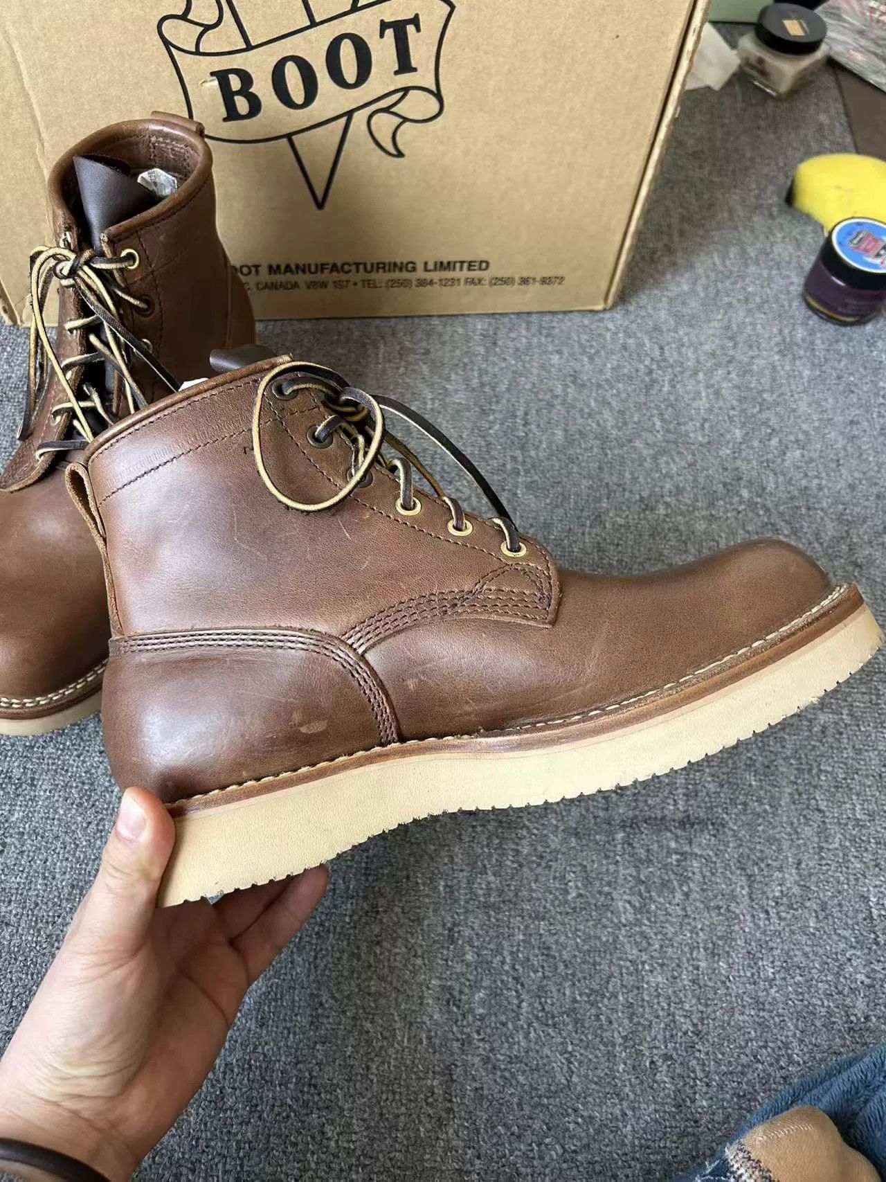 Viberg Viberg Boots UK7.5 Brown Leather Work Boots Size US 9.5 / EU 42-43 - 6 Thumbnail